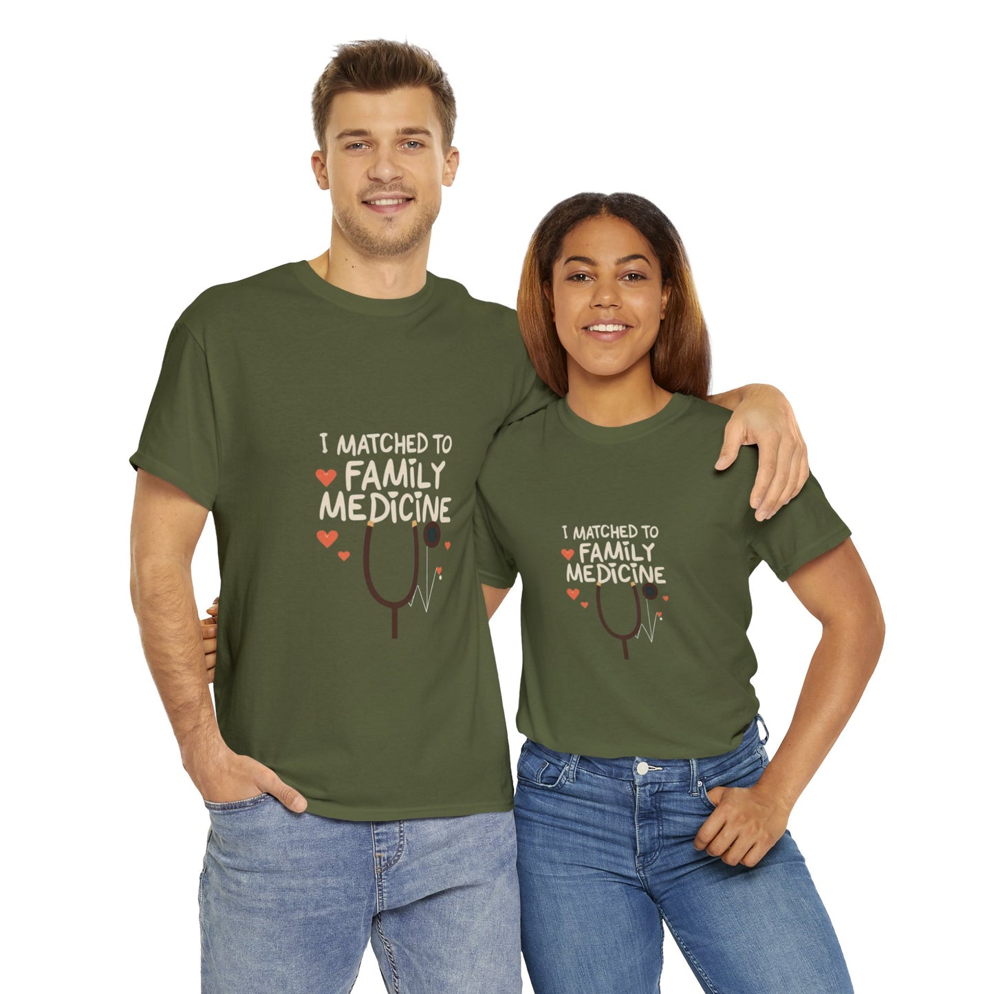 "I Matched to Family Medicine" Unisex Heavy Cotton Tee