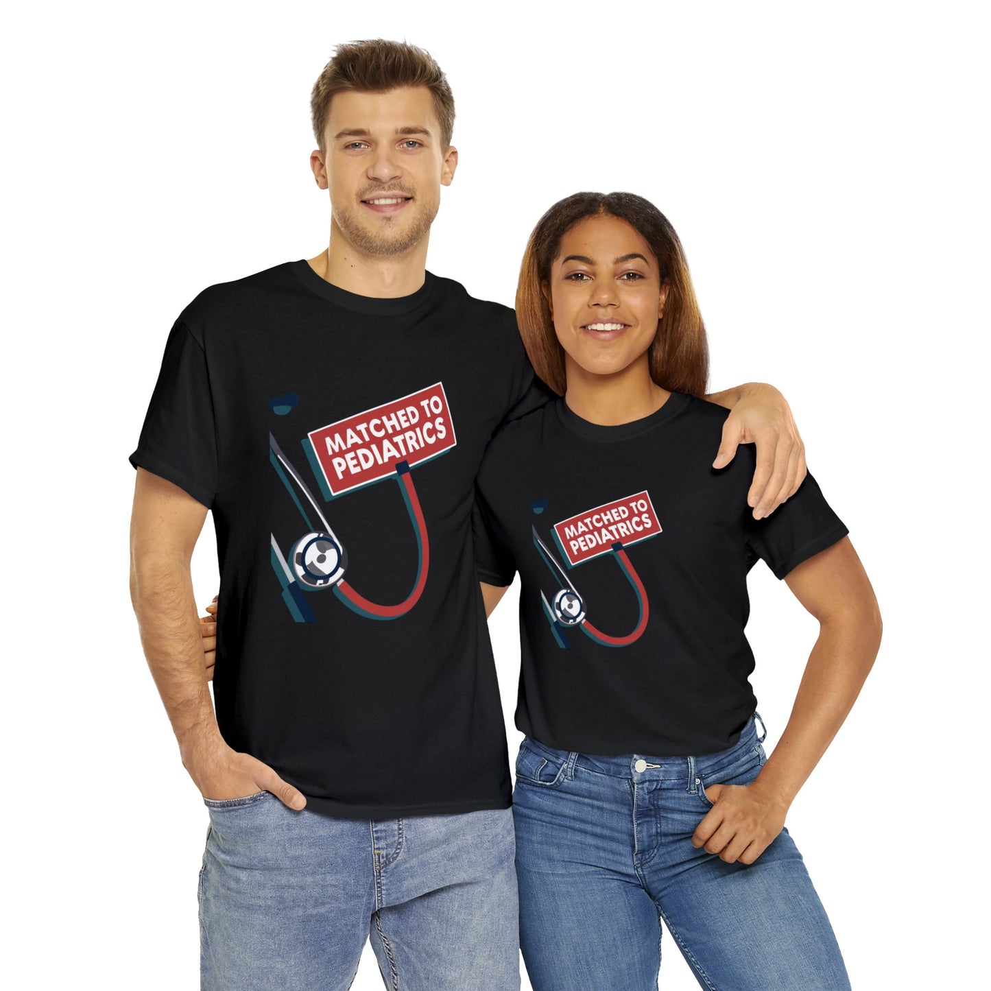 "I Matched to Pediatrics" 2 Unisex Heavy Cotton Tee