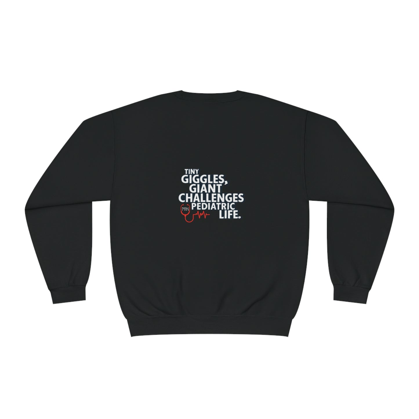 "Tiny Giggles, Giant Challenges" Unisex Crewneck Sweatshirt