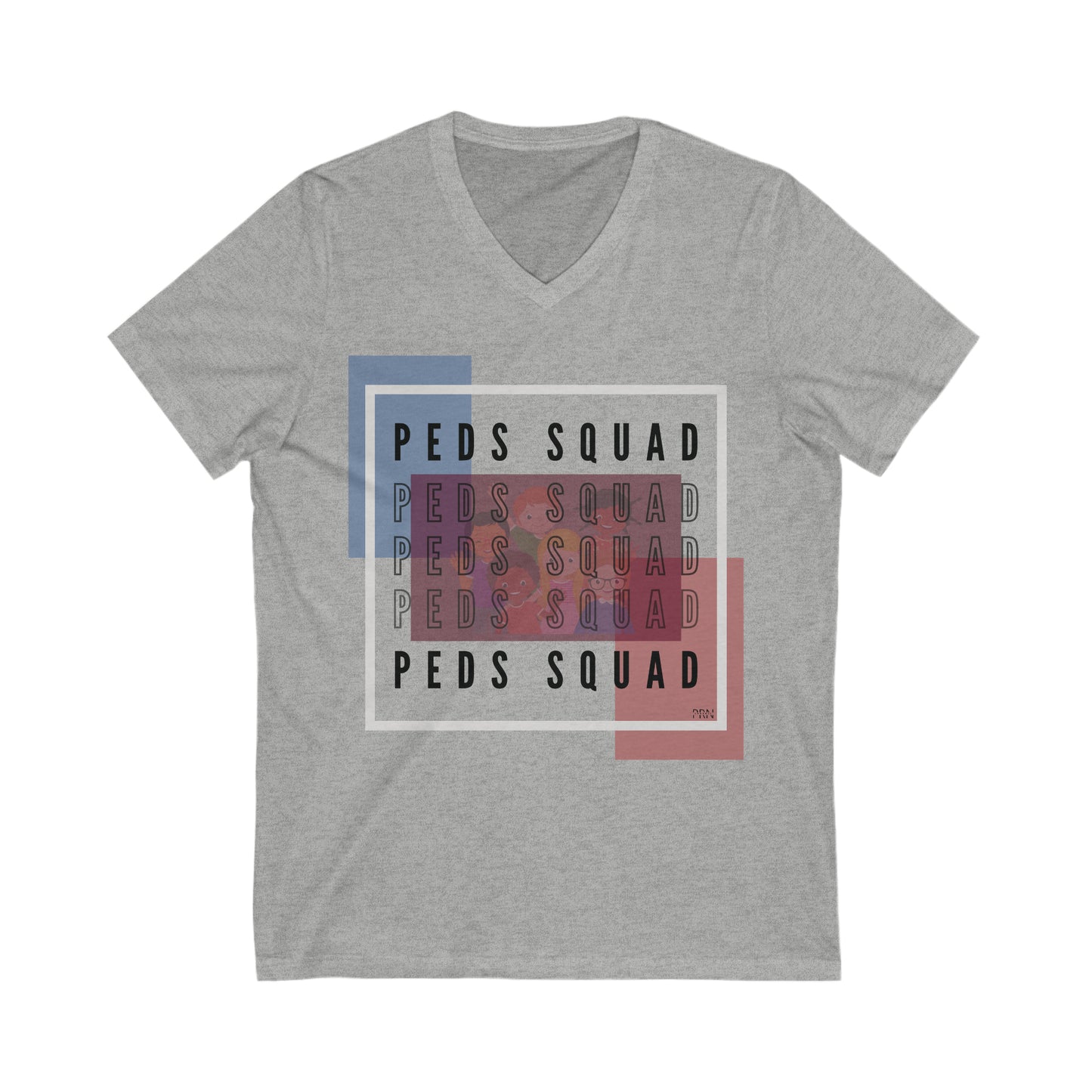 "Peds Squad" Unisex V-Neck Short Sleeve Tee