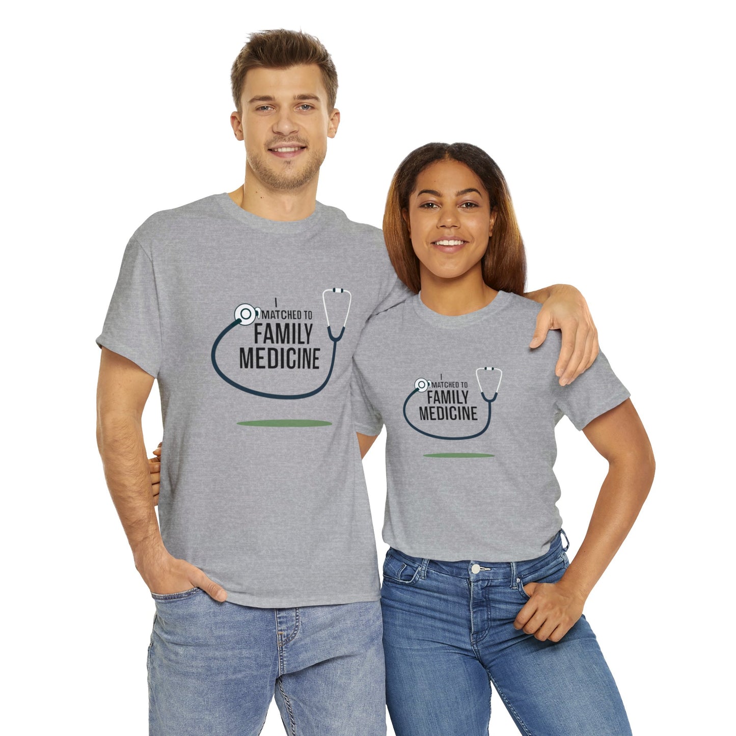 "I Matched to Family Medicine" Unisex Heavy Cotton Tee