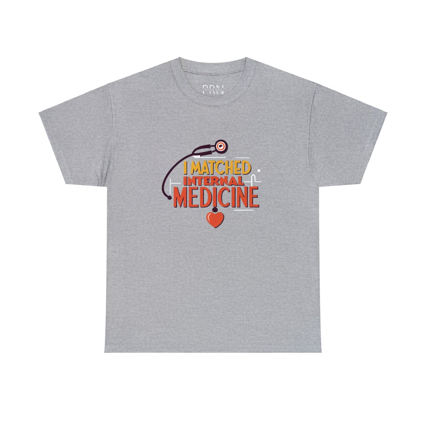 "I Matched to Internal Medicine" 3 Unisex Heavy Cotton Tee