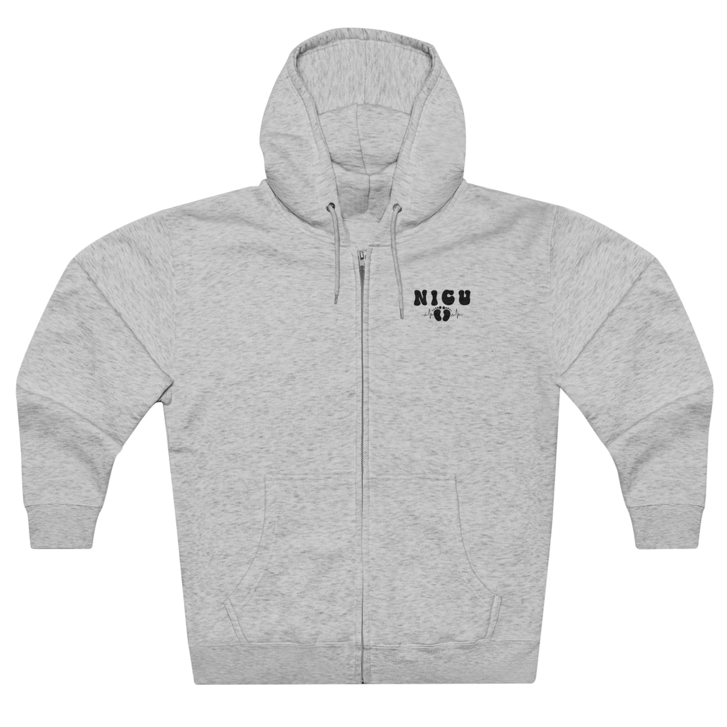 "Small Footprints" Unisex Full Zip Hoodie