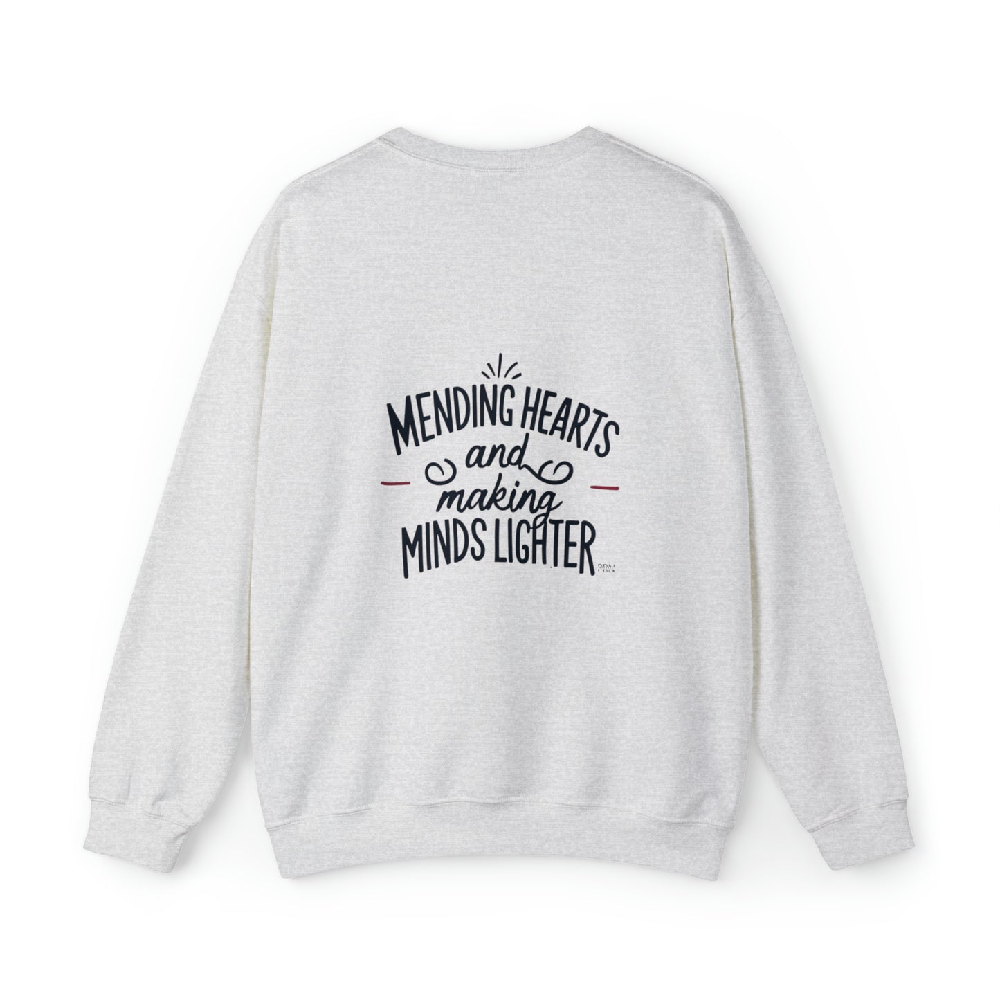 "Mending Hearts & Making Minds Lighter" Unisex Crewneck Sweatshirt