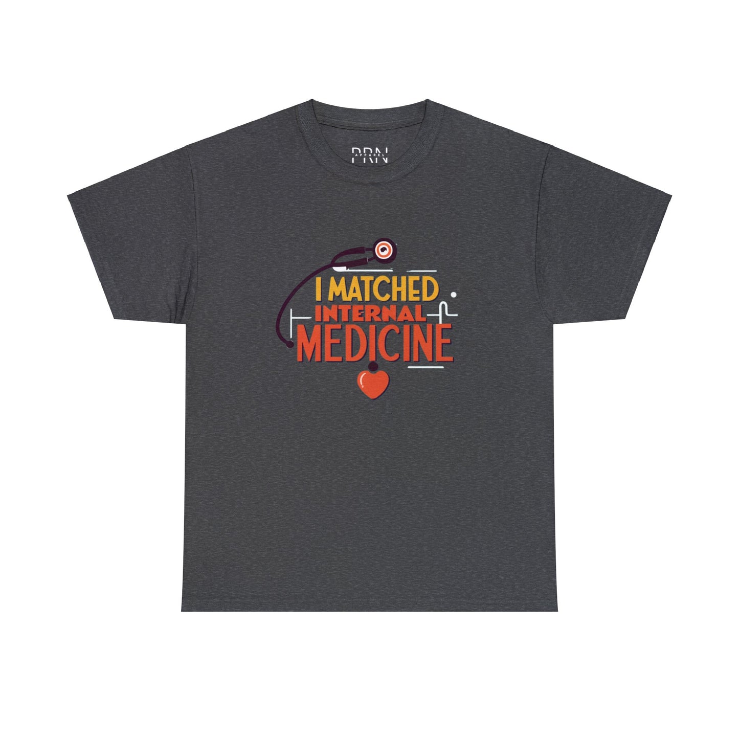 "I Matched to Internal Medicine" 3 Unisex Heavy Cotton Tee