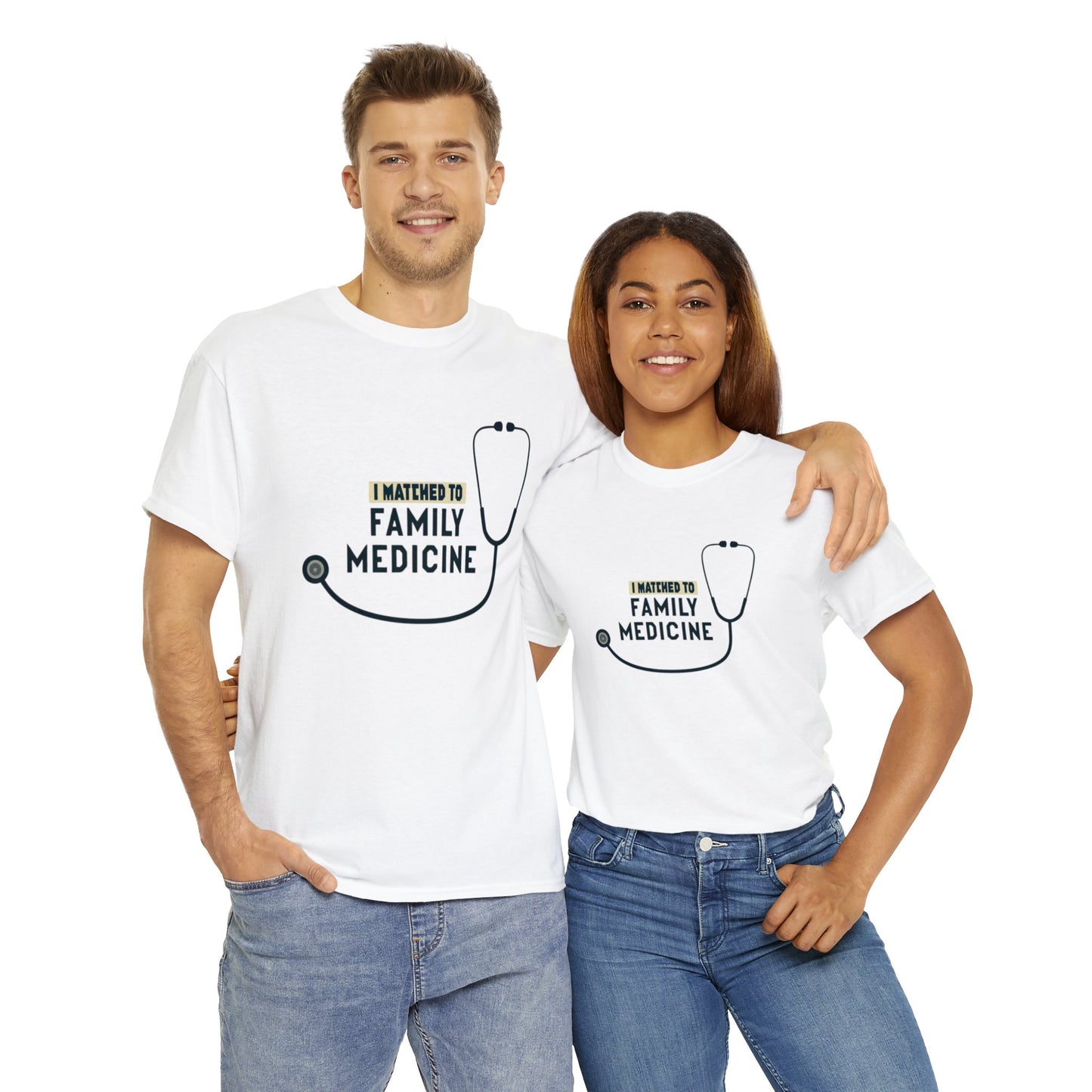 "I Matched to Family Medicine" Unisex Heavy Cotton Tee