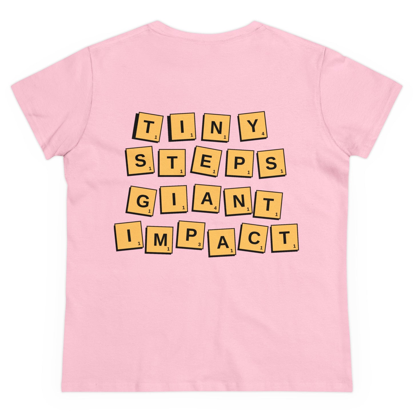 "Tiny Steps, Giant Impact" Women's Cotton Tee