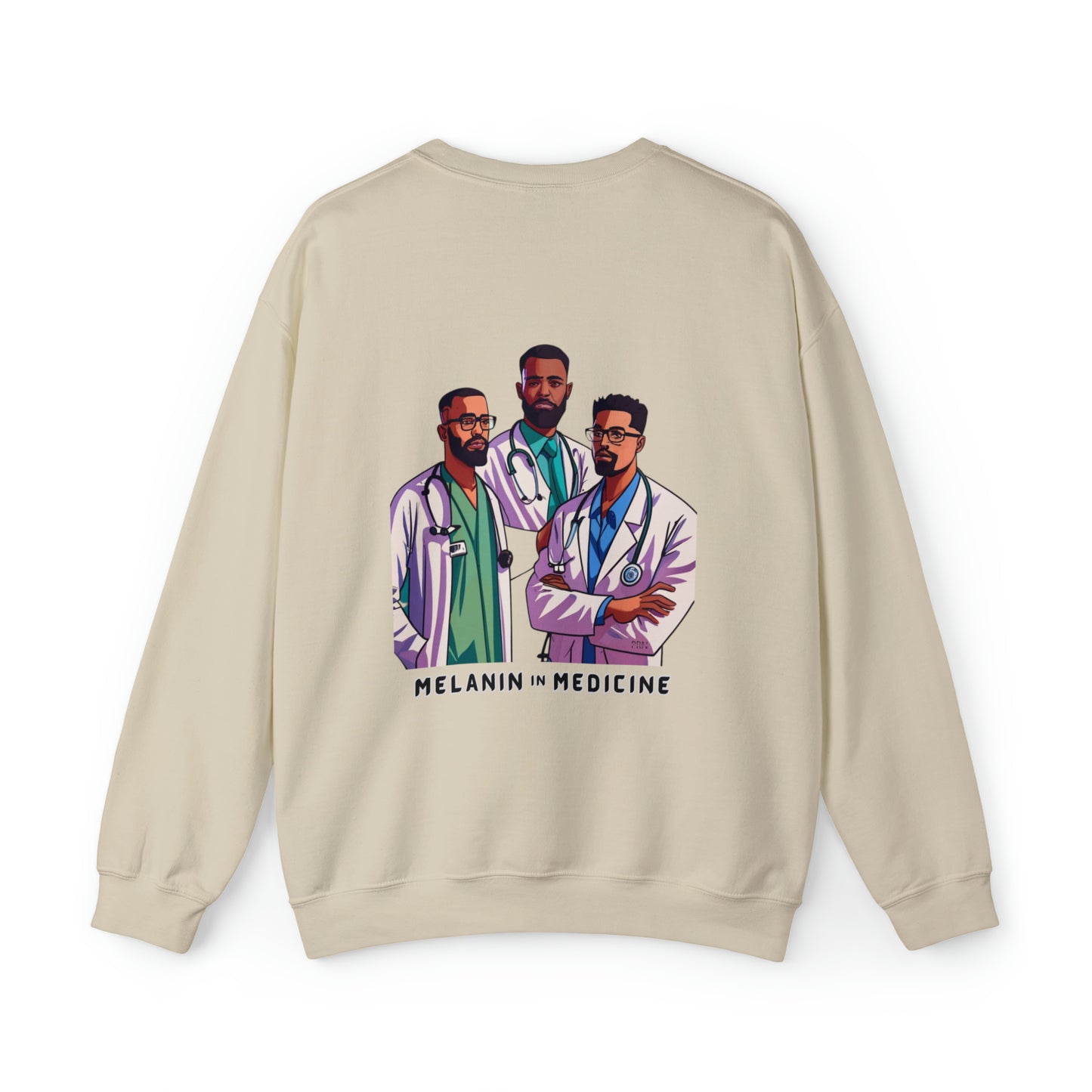 "Melanin in Medicine" Fellas Edition Unisex Crewneck Sweatshirt