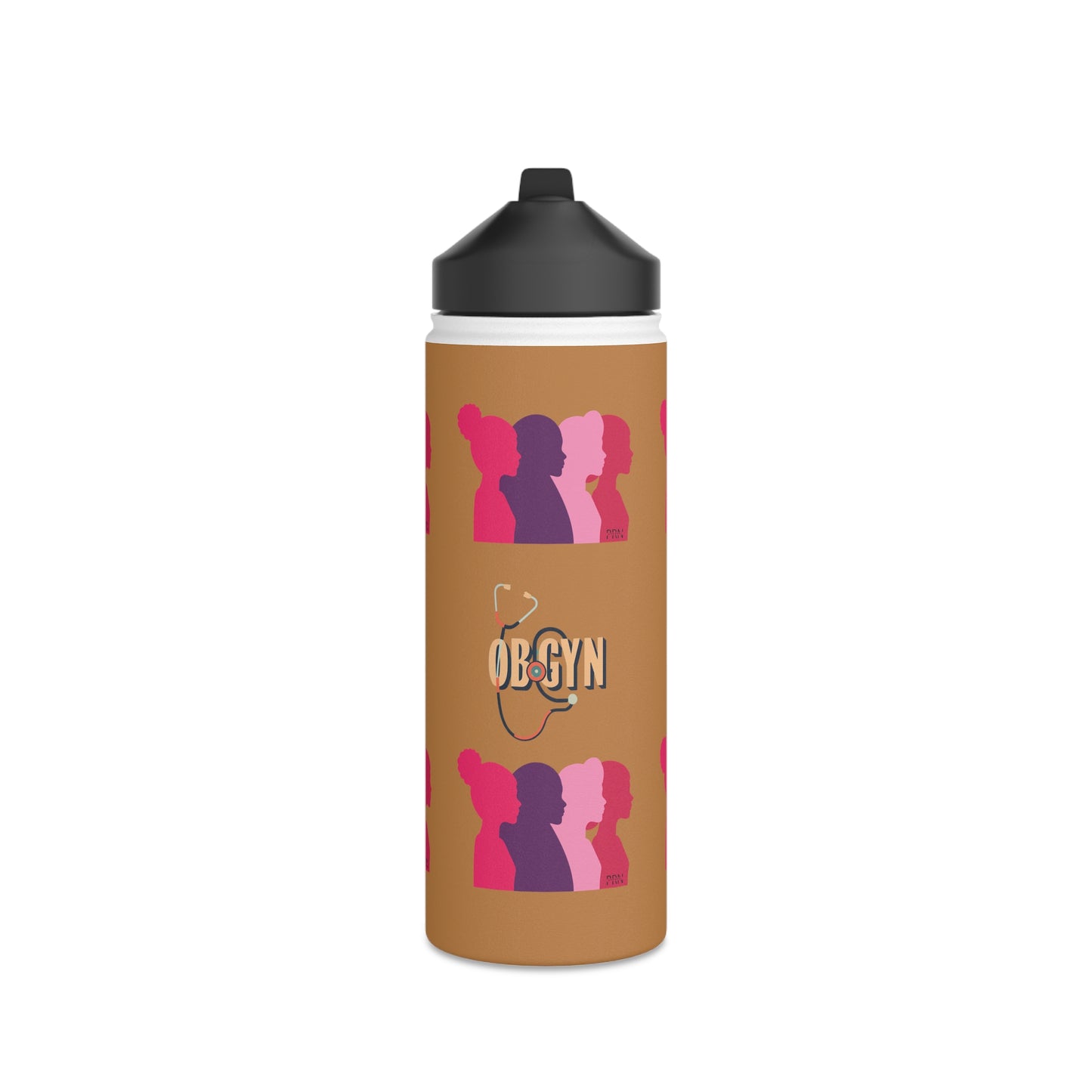 OBGYN Stainless Steel Water Bottle, Standard Lid