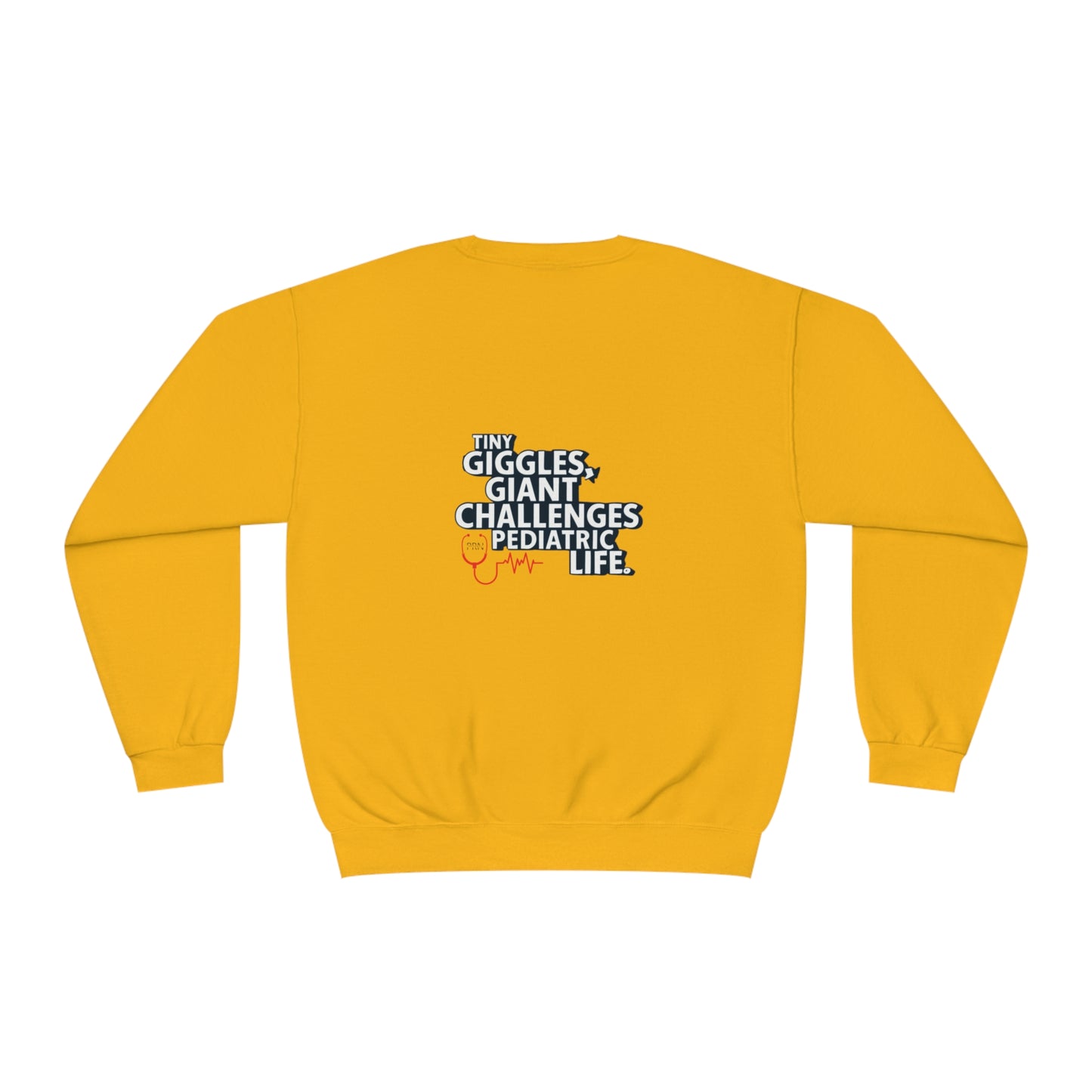 "Tiny Giggles, Giant Challenges" Unisex Crewneck Sweatshirt