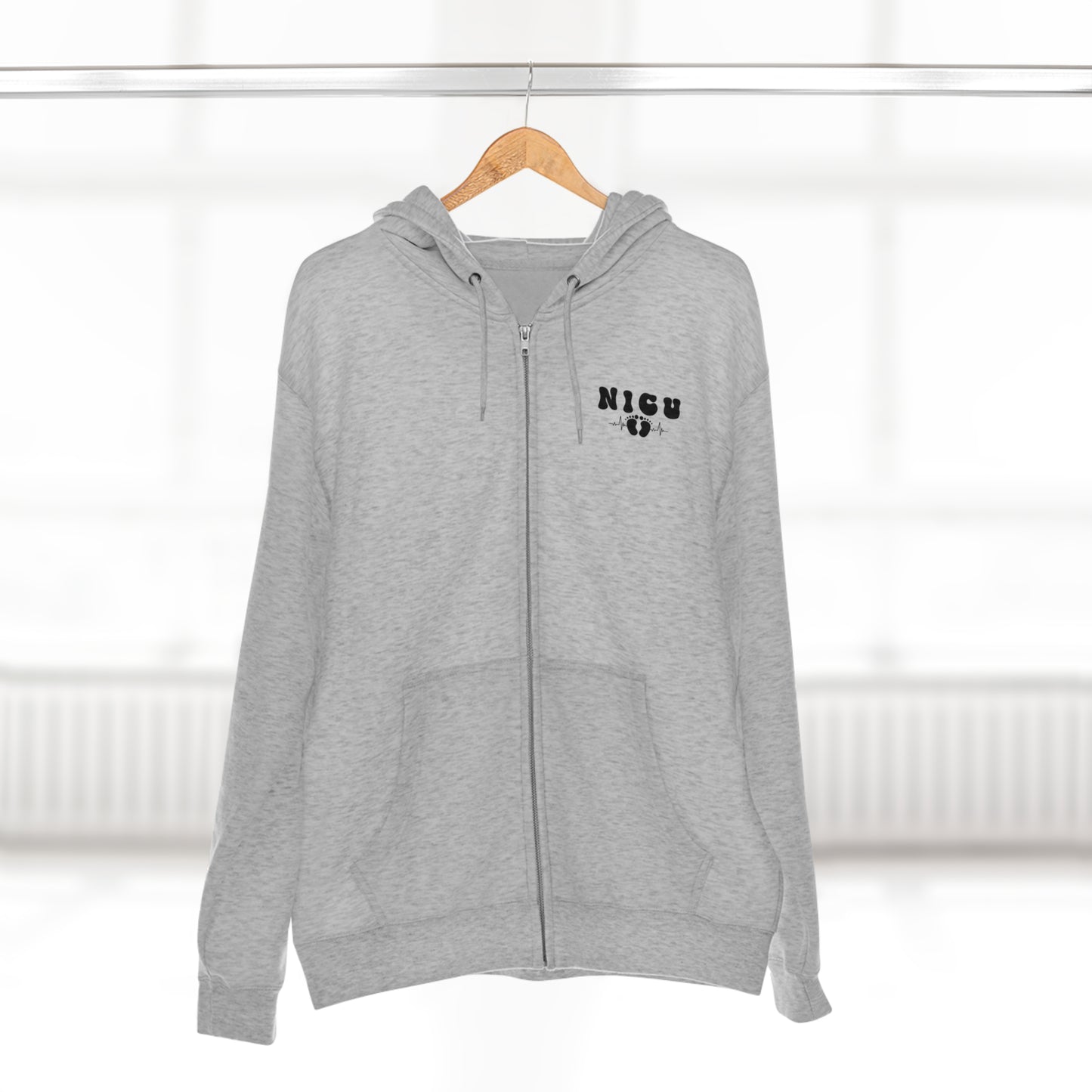 "Tiny But Mighty" Unisex Full Zip Hoodie