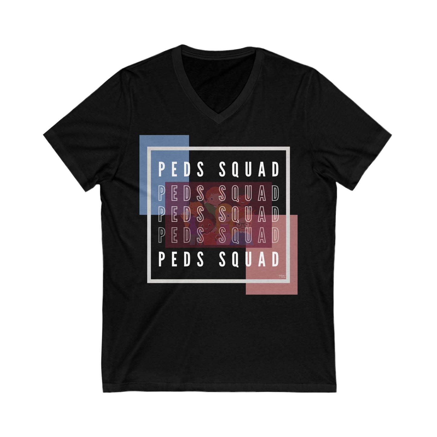 "Peds Squad" Unisex V-Neck Short Sleeve Tee