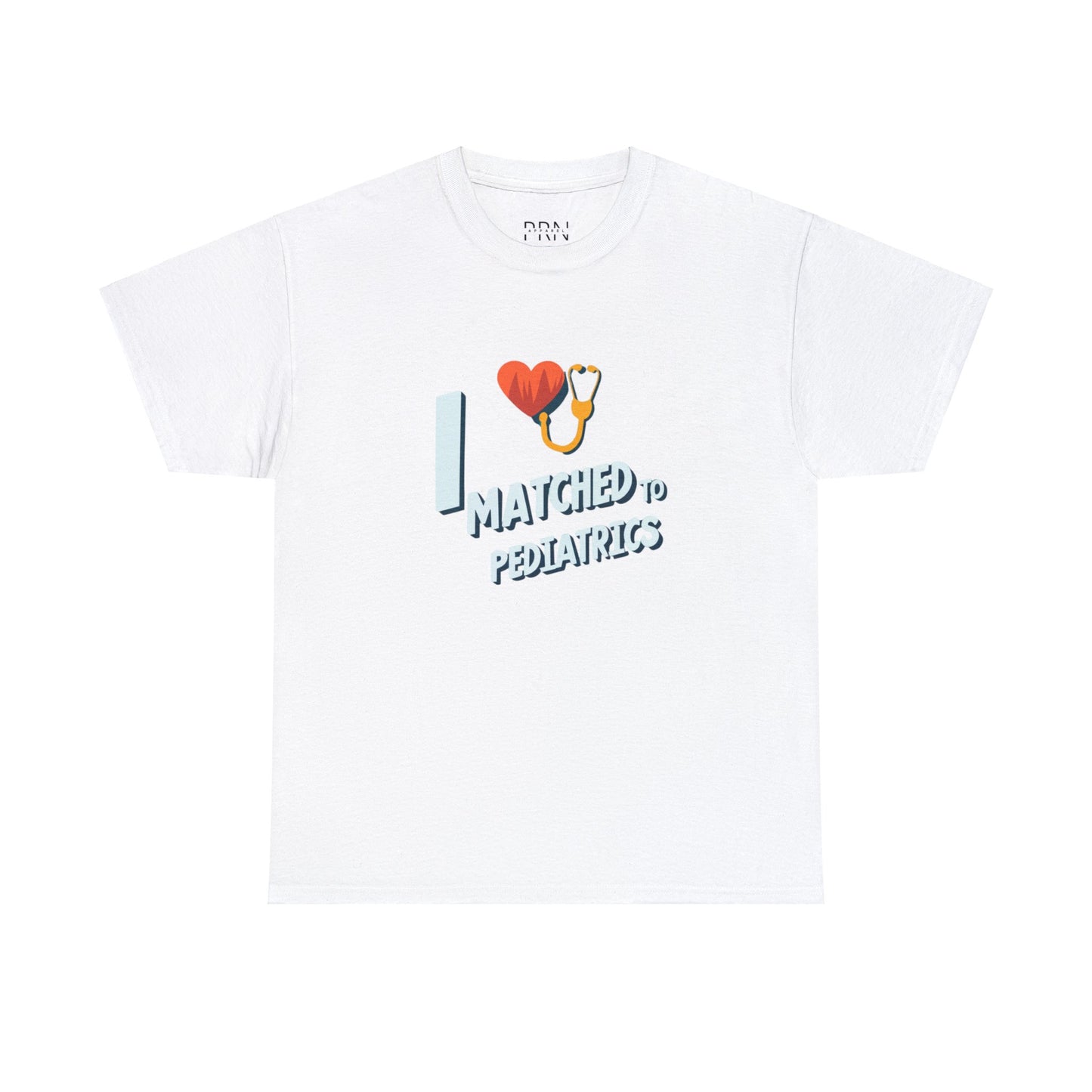 "I Matched to Pediatrics" 3 Unisex Heavy Cotton Tee