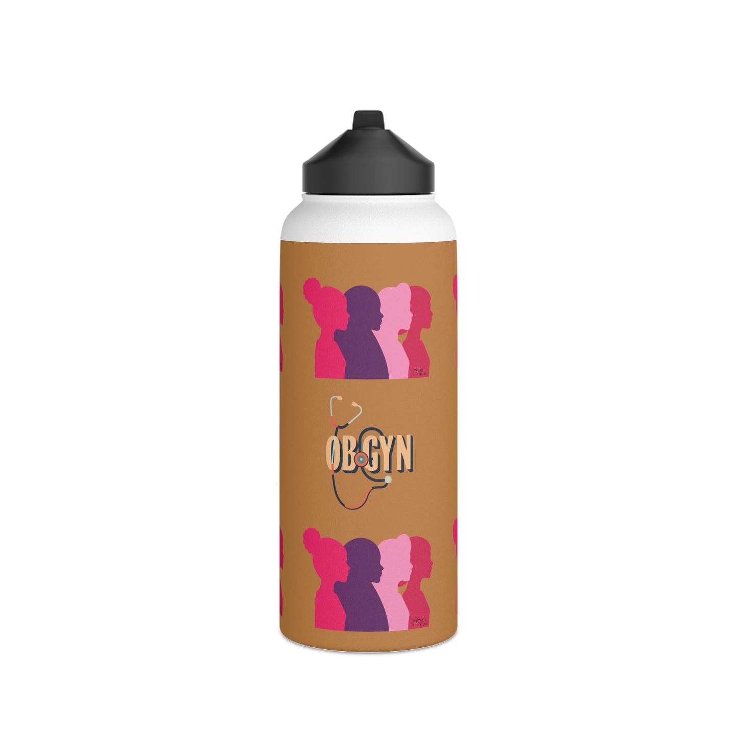 OBGYN Stainless Steel Water Bottle, Standard Lid