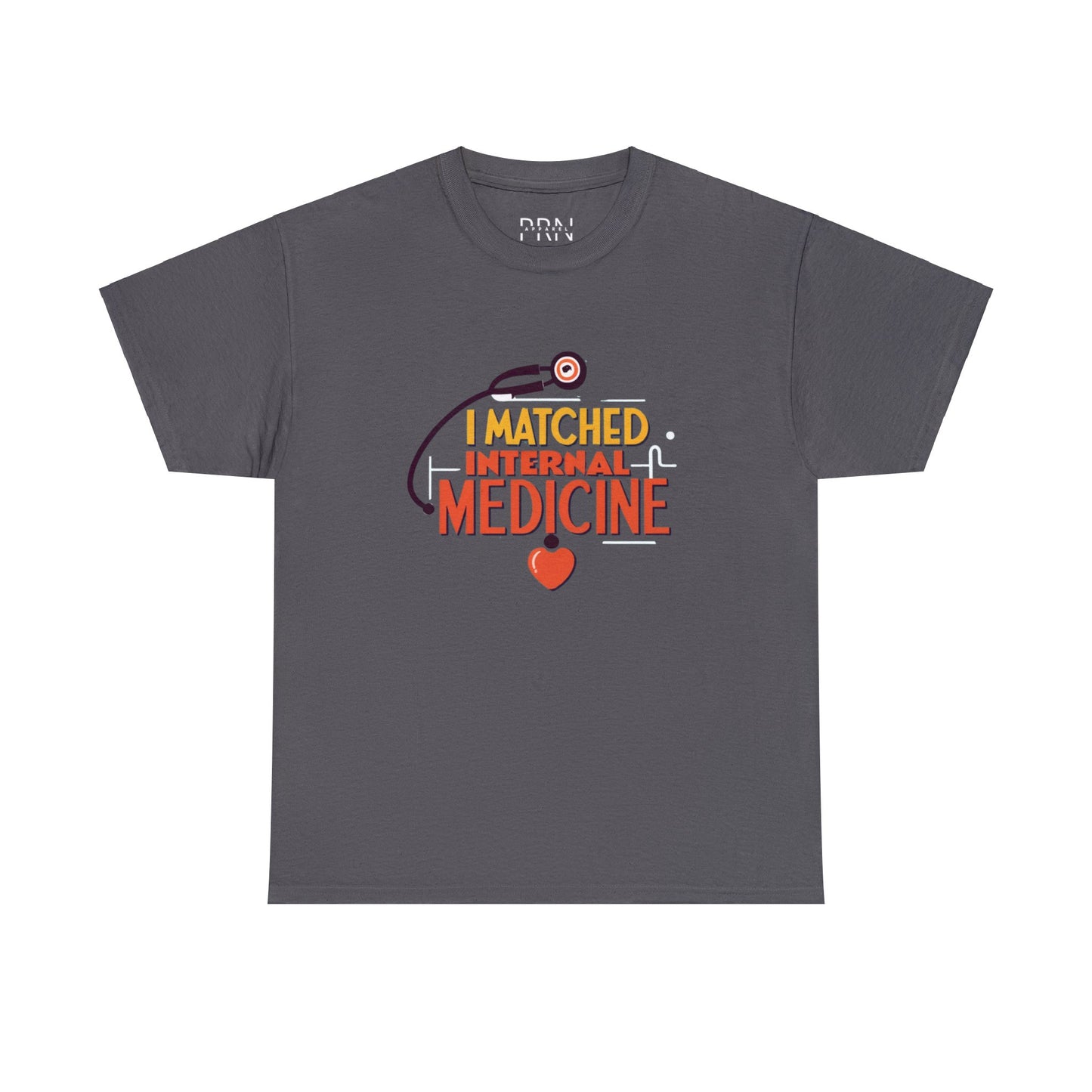 "I Matched to Internal Medicine" 3 Unisex Heavy Cotton Tee