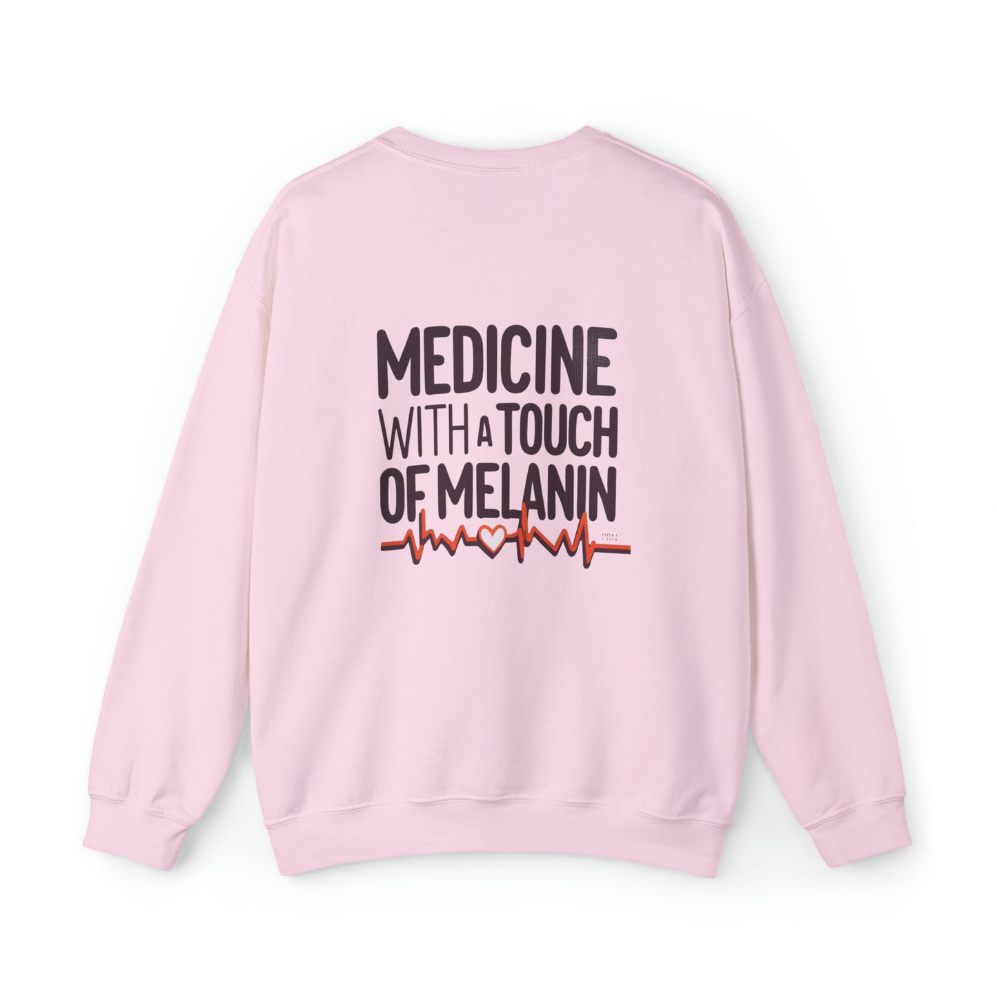 "Medicine With a Touch of Melanin" Unisex Crewneck Sweatshirt