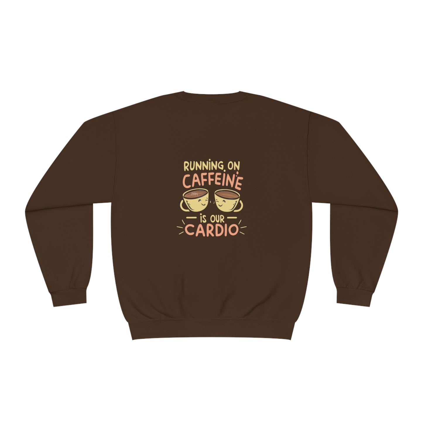 "Running on Caffeine is Our Cardio" Unisex Crewneck Sweatshirt