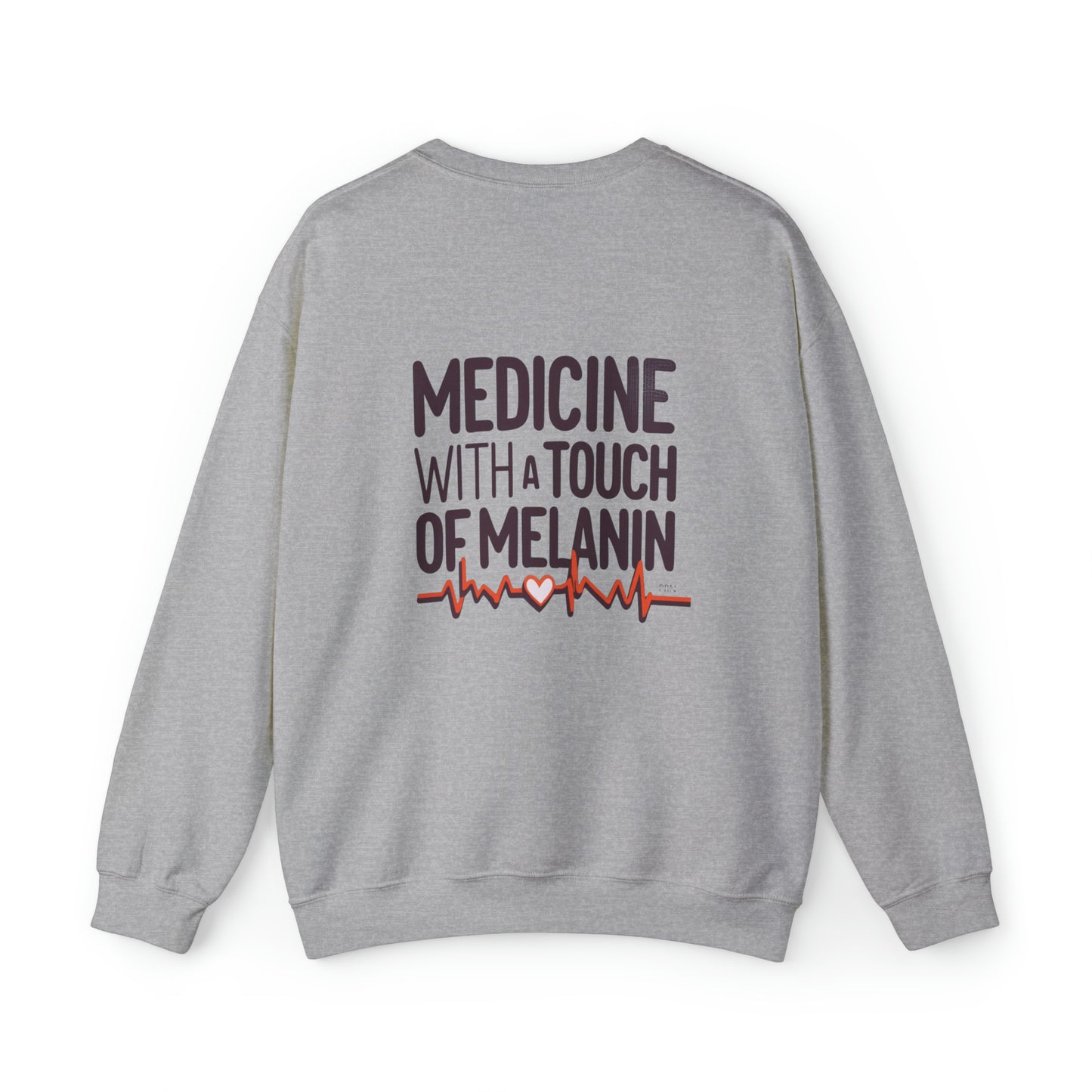 "Medicine With a Touch of Melanin" Unisex Crewneck Sweatshirt