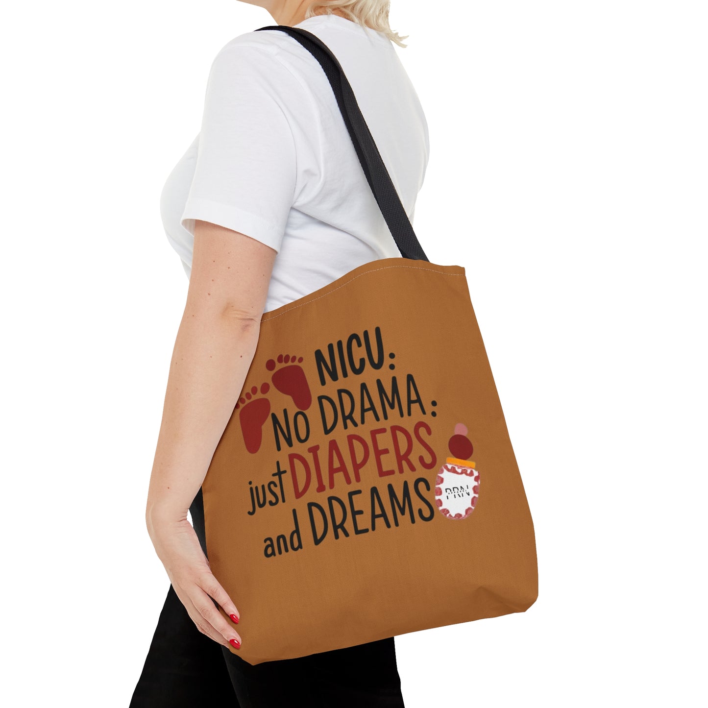 "No Drama, Just Diapers and Dreams" Tote Bag