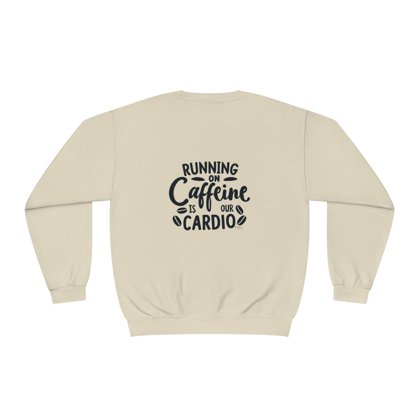 "Running on Caffeine is Our Cardio" Unisex Crewneck Sweatshirt