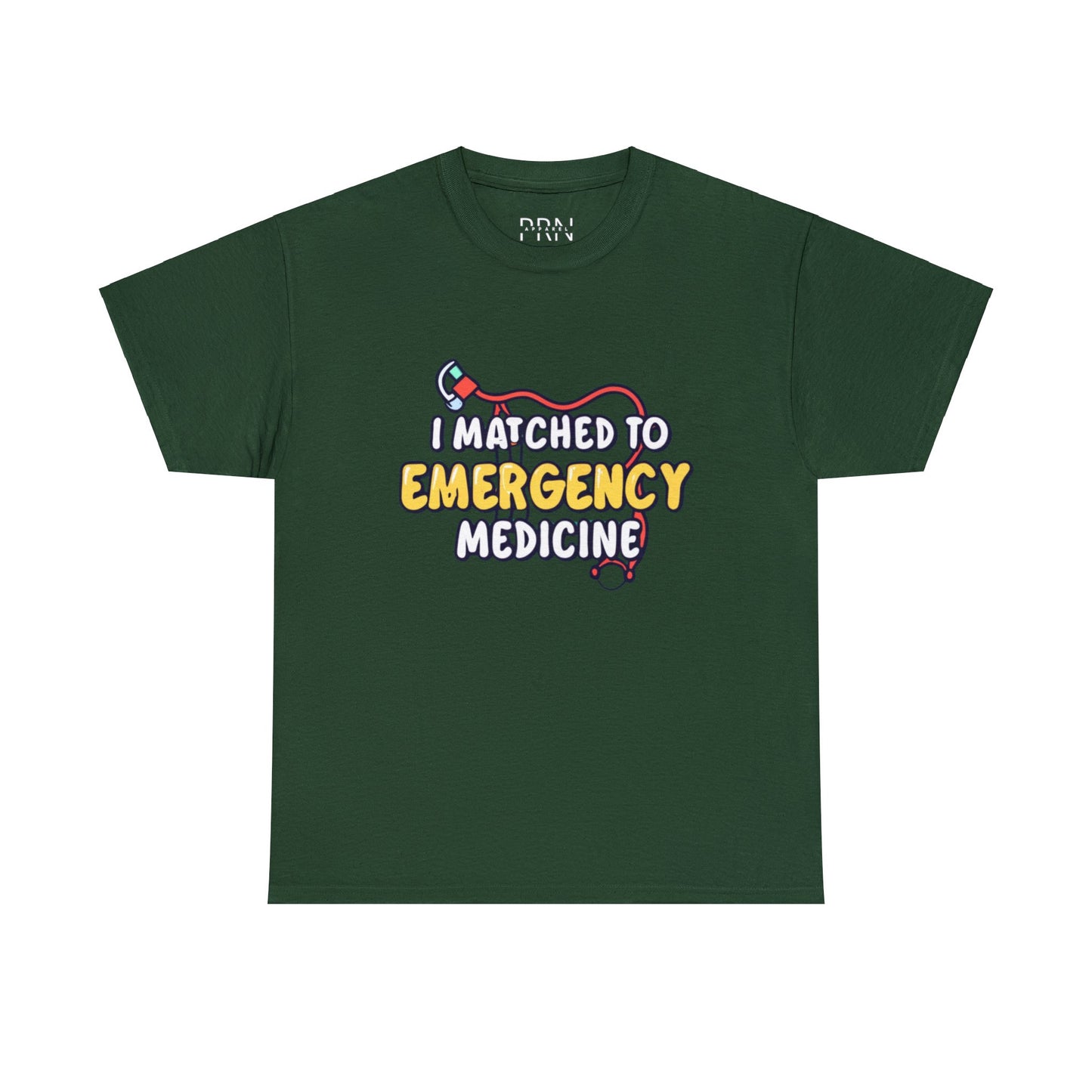 "I Matched to Emergency Medicine" Unisex Heavy Cotton Tee