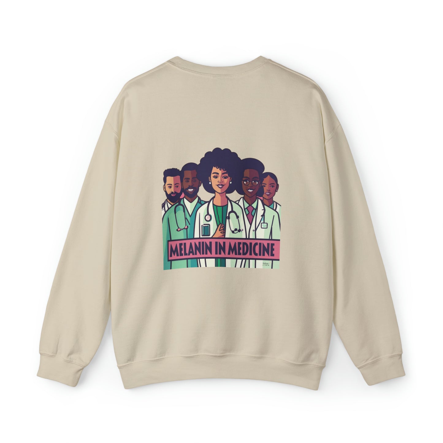 "Melanin in Medicine" Unisex Crewneck Sweatshirt