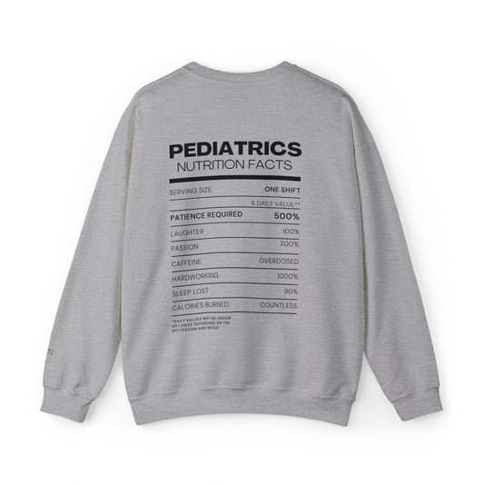 "Nutrition Facts" Unisex Crewneck Sweatshirt