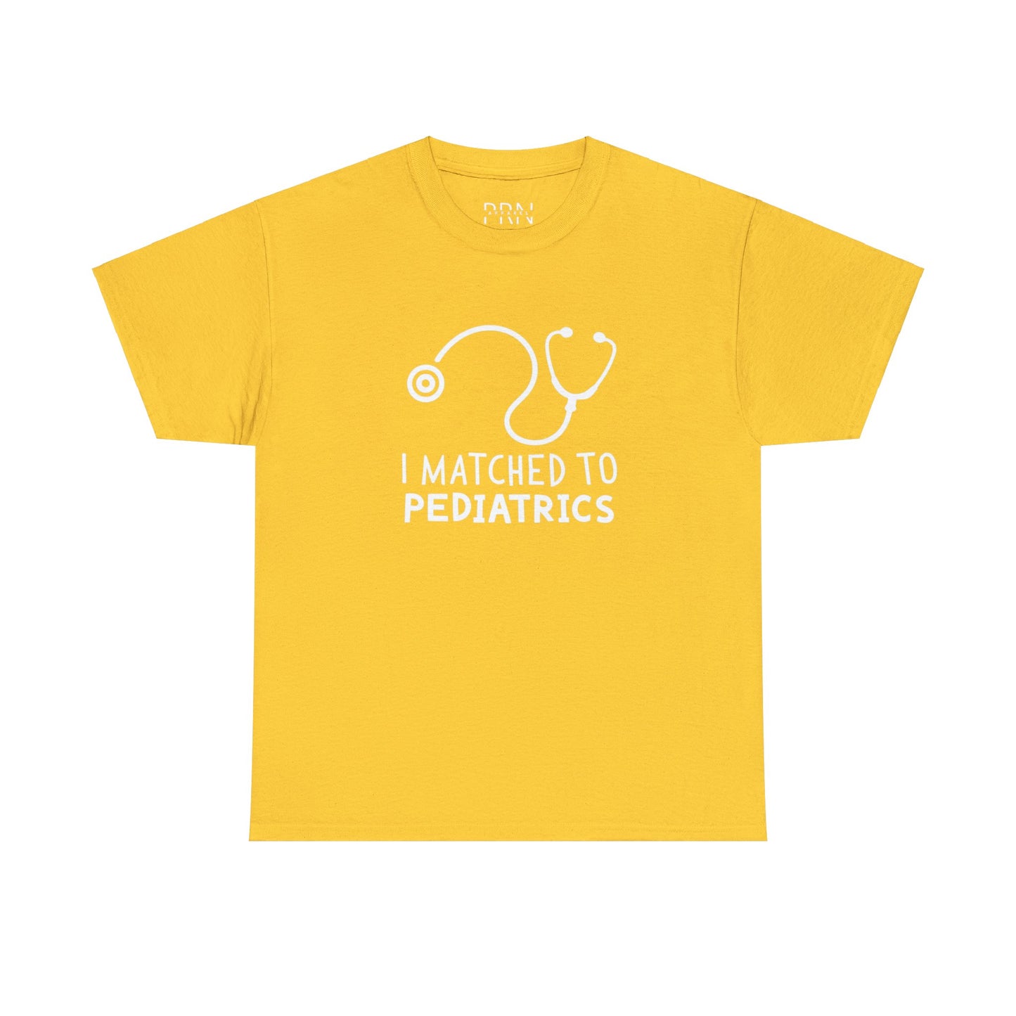 "I Matched to Pediatrics" Unisex Heavy Cotton Tee