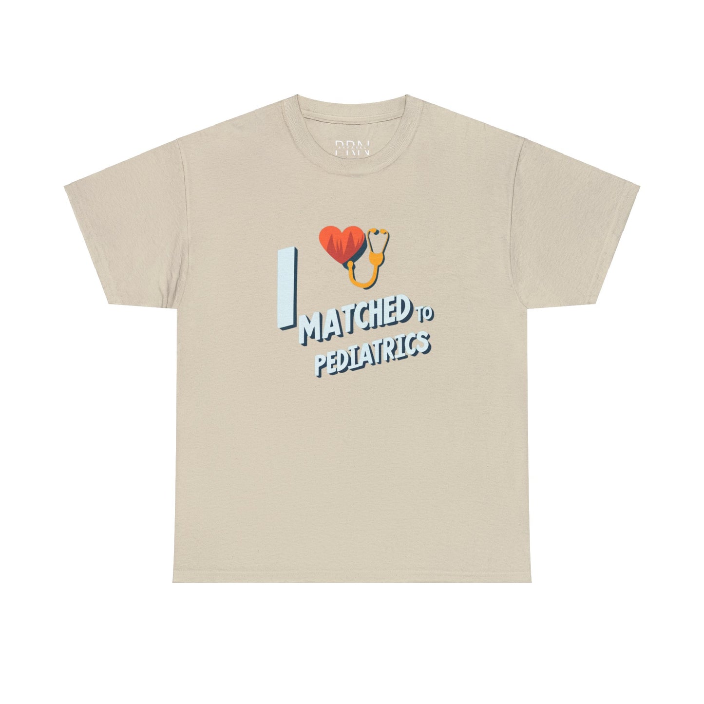 "I Matched to Pediatrics" 3 Unisex Heavy Cotton Tee