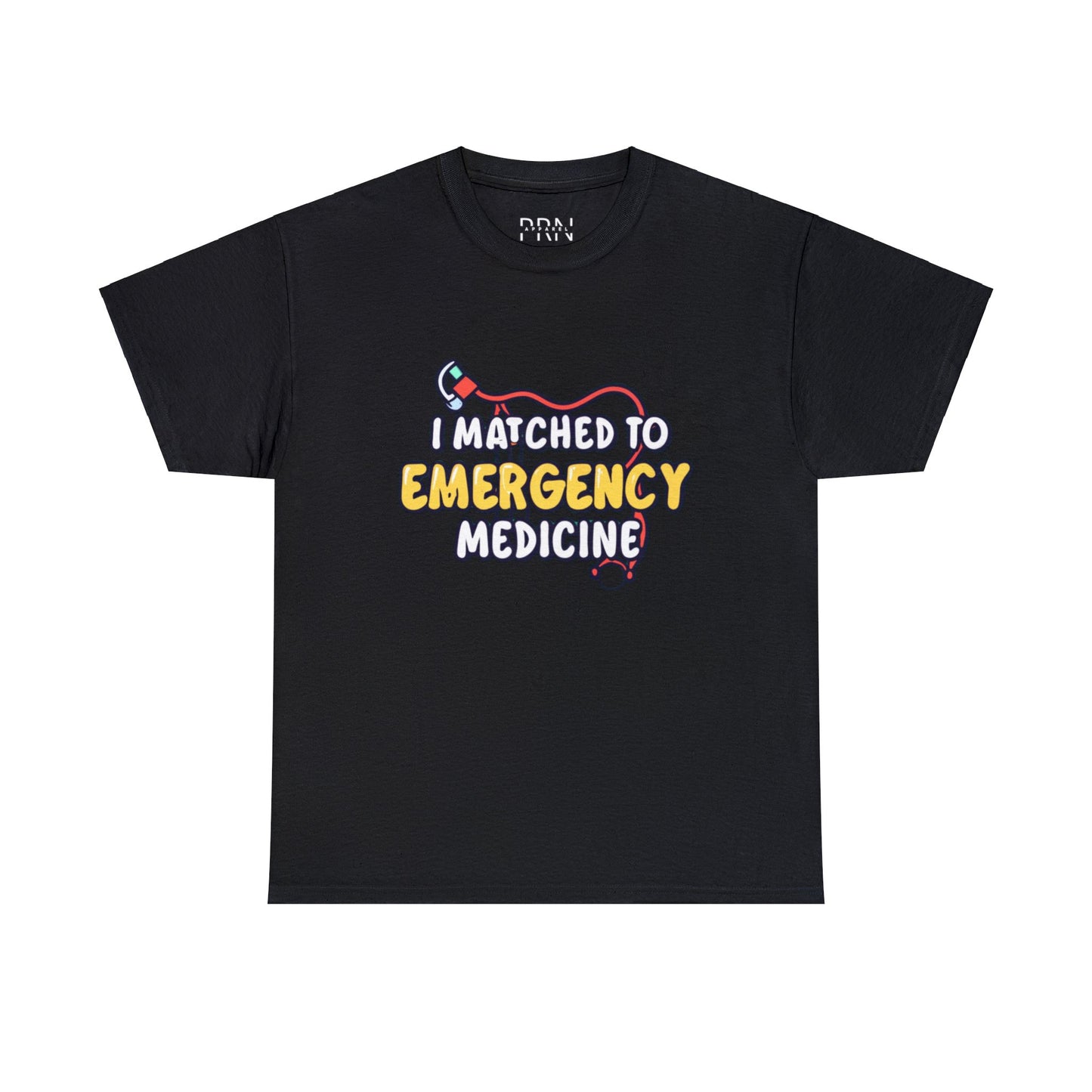 "I Matched to Emergency Medicine" Unisex Heavy Cotton Tee