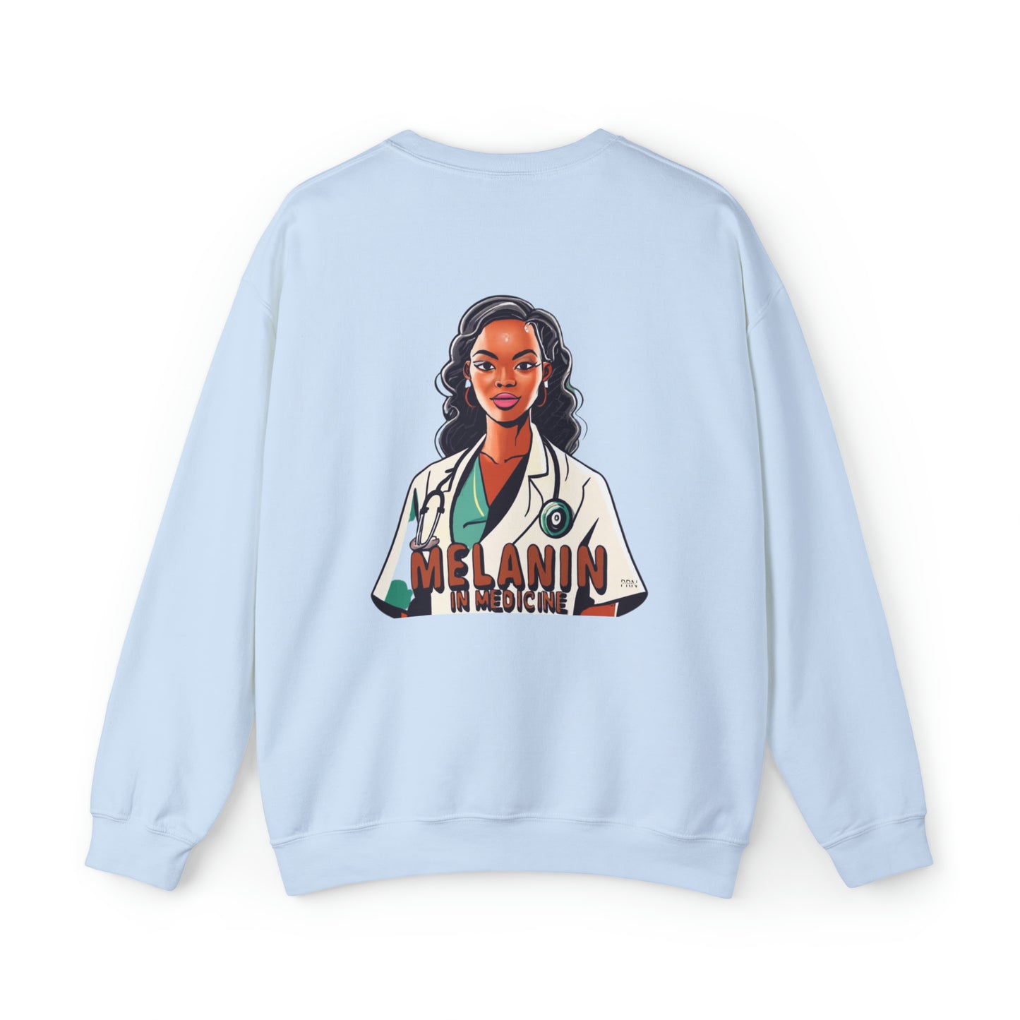 "Melanin in Medicine" Womens Crewneck Sweatshirt