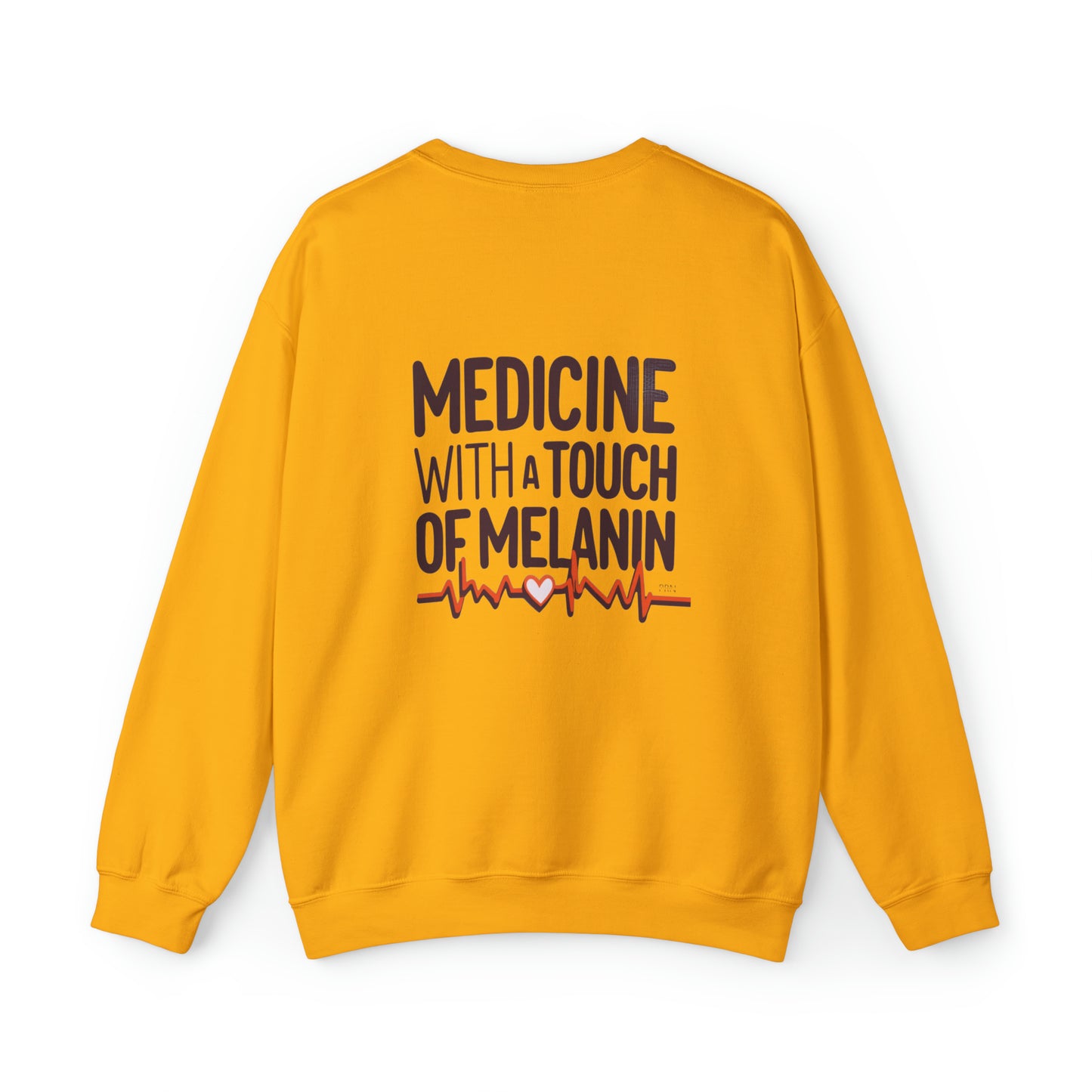 "Medicine With a Touch of Melanin" Unisex Crewneck Sweatshirt