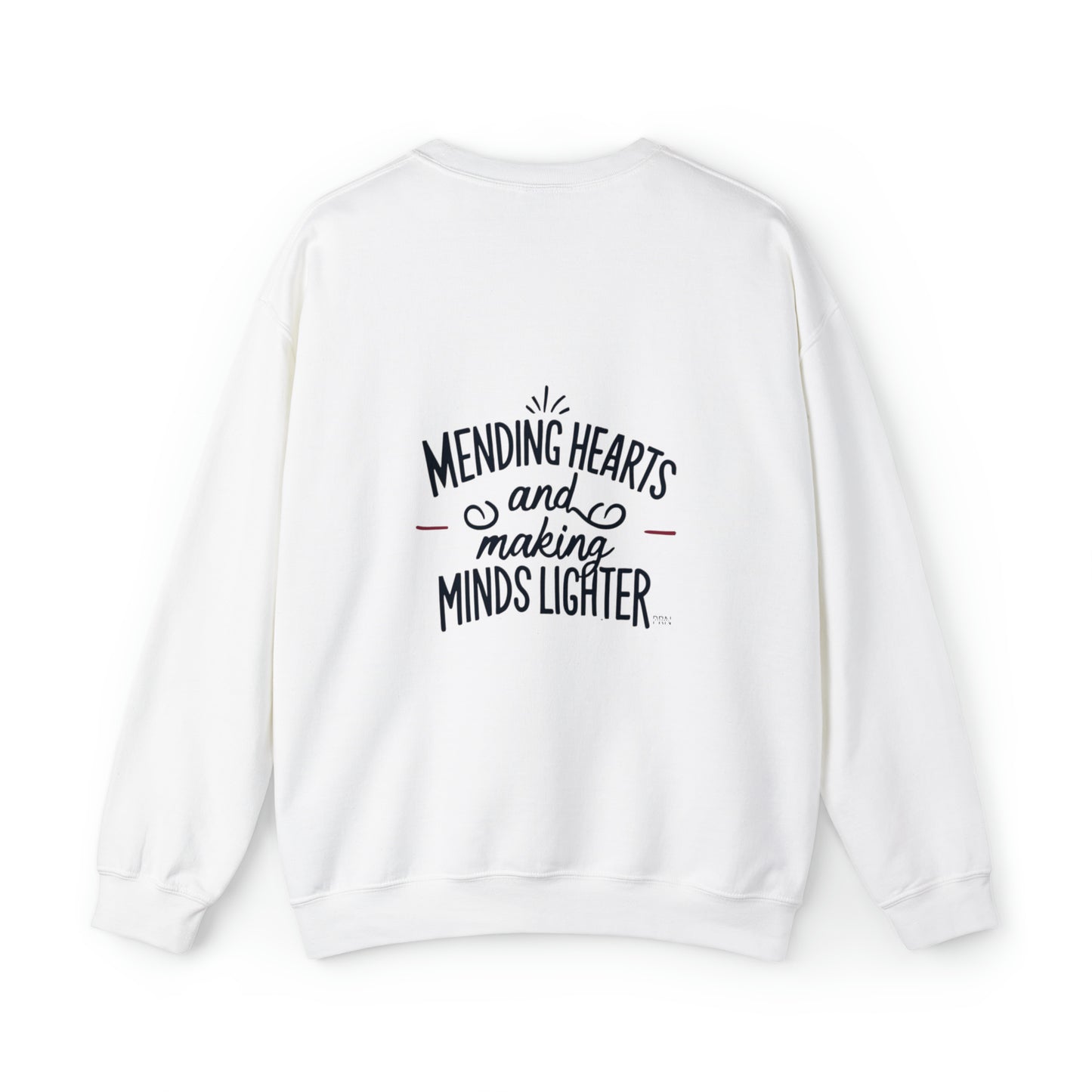 "Mending Hearts & Making Minds Lighter" Unisex Crewneck Sweatshirt