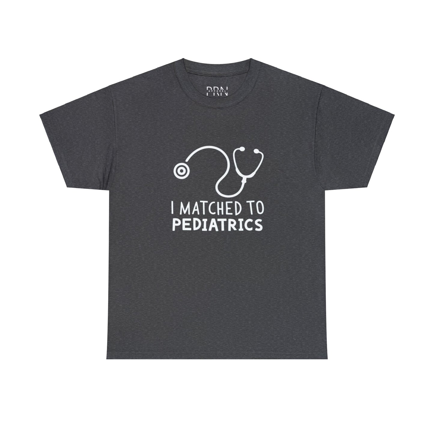 "I Matched to Pediatrics" Unisex Heavy Cotton Tee