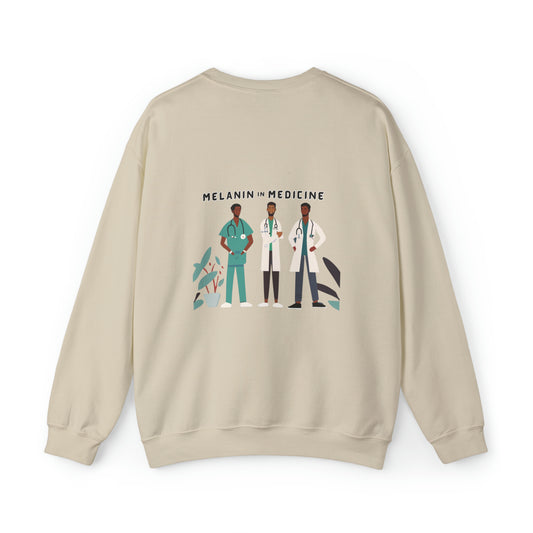 "Melanin in Medicine" Men's Crewneck Sweatshirt