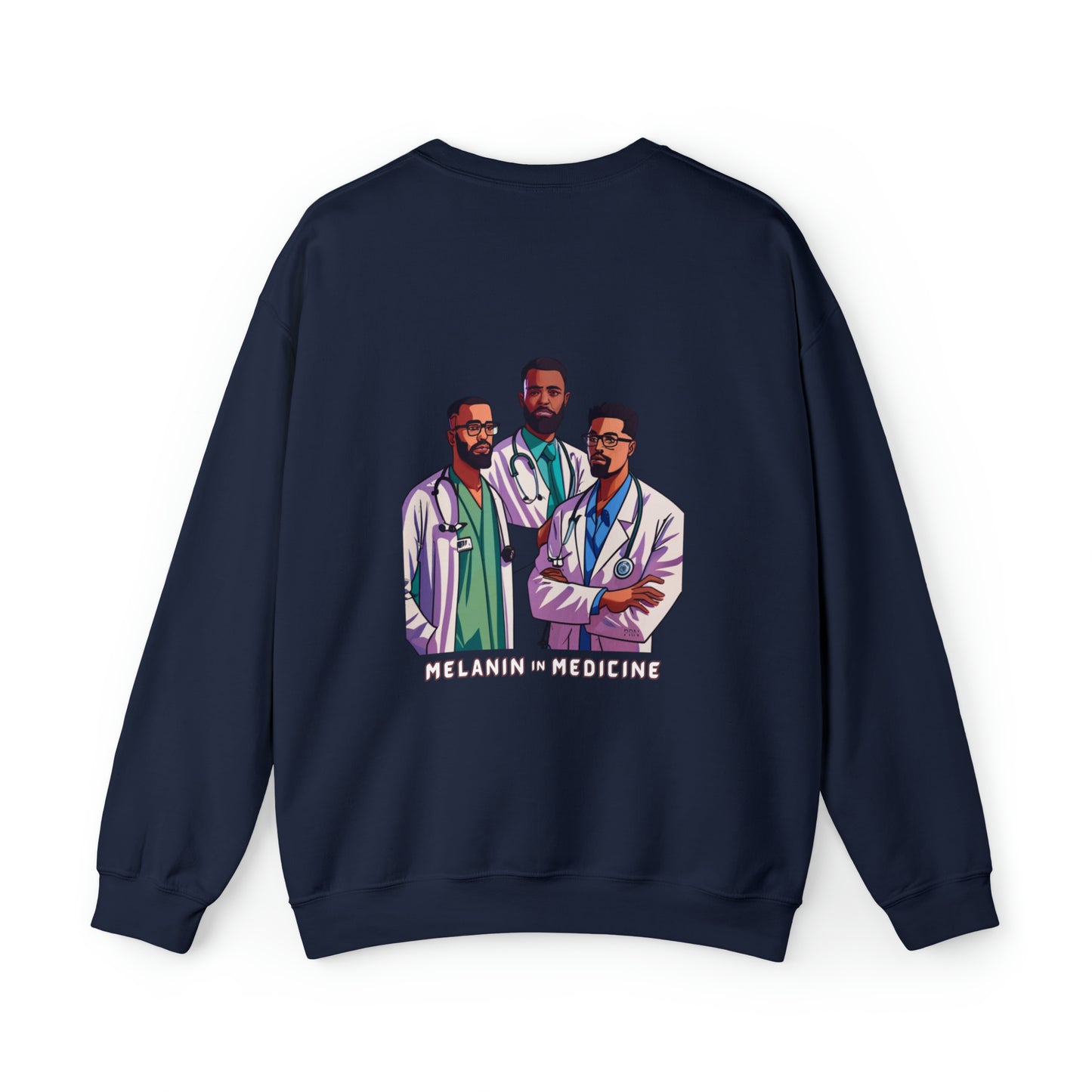 "Melanin in Medicine" Fellas Edition Unisex Crewneck Sweatshirt