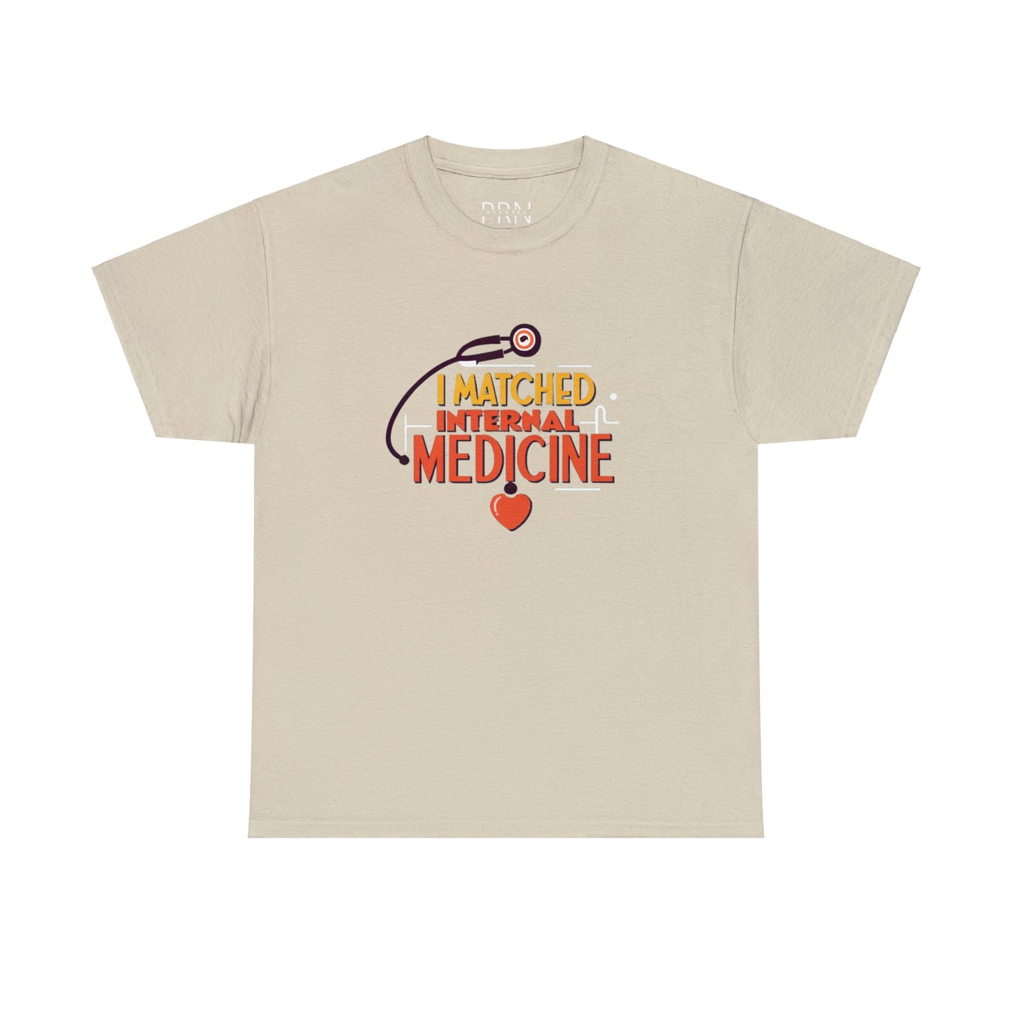 "I Matched to Internal Medicine" 3 Unisex Heavy Cotton Tee