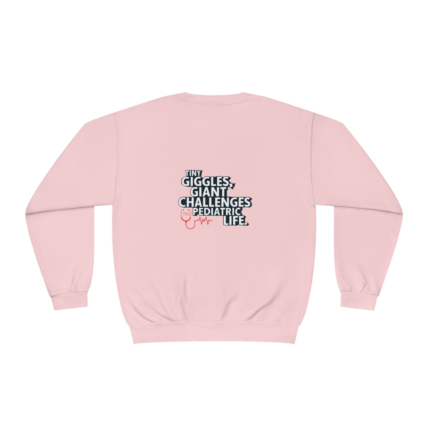 "Tiny Giggles, Giant Challenges" Unisex Crewneck Sweatshirt