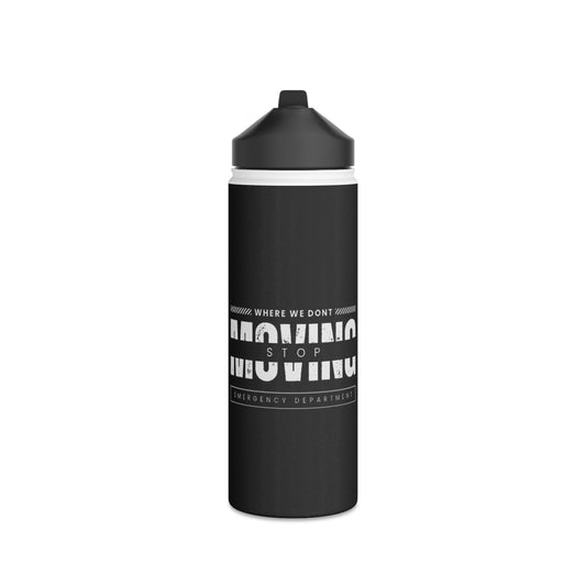 "Don't Stop Moving" Stainless Steel Water Bottle, Standard Lid