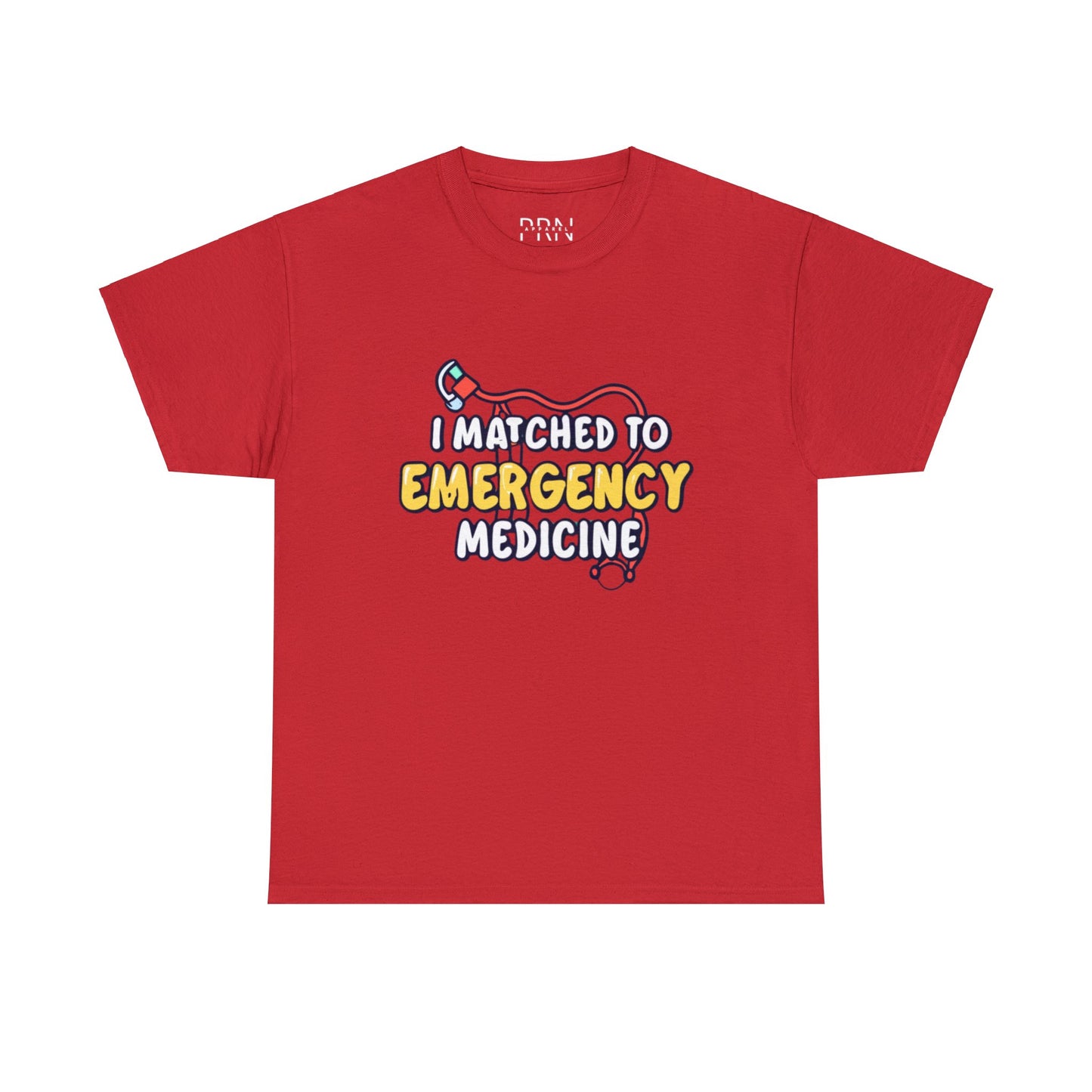 "I Matched to Emergency Medicine" Unisex Heavy Cotton Tee