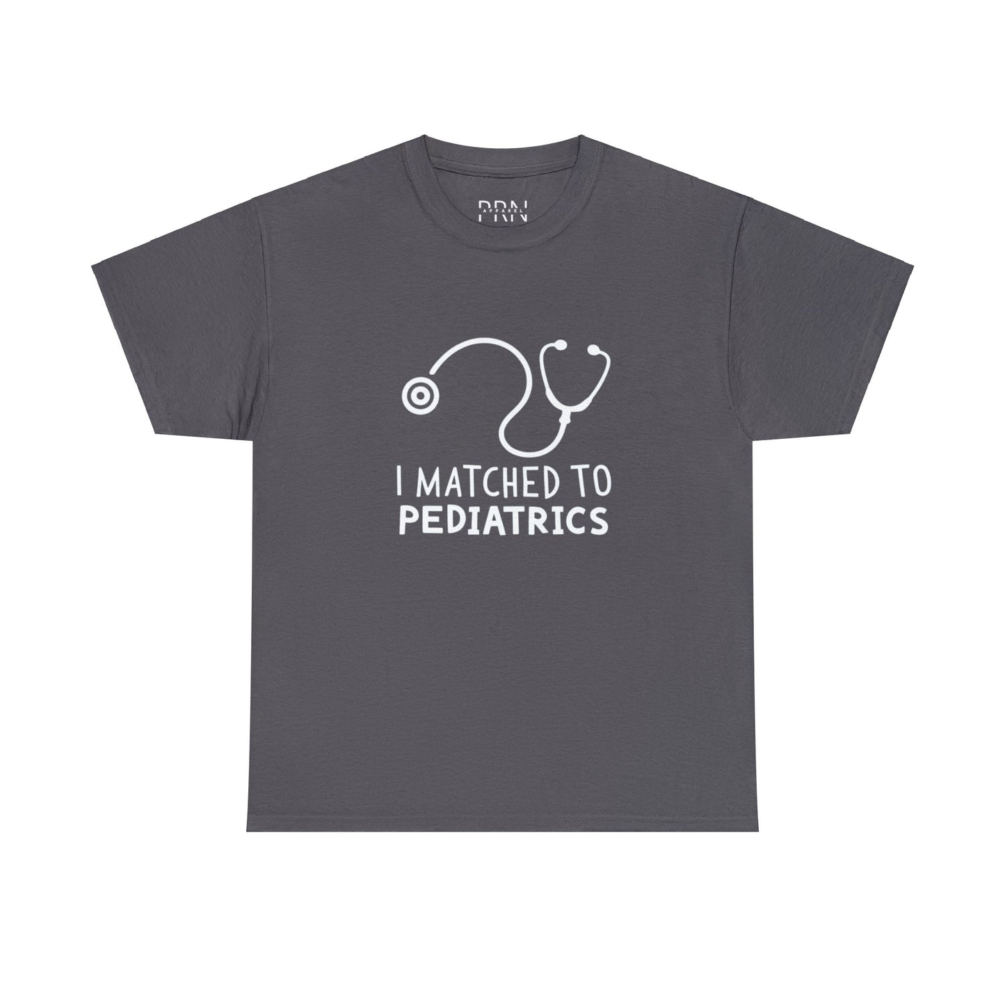 "I Matched to Pediatrics" Unisex Heavy Cotton Tee