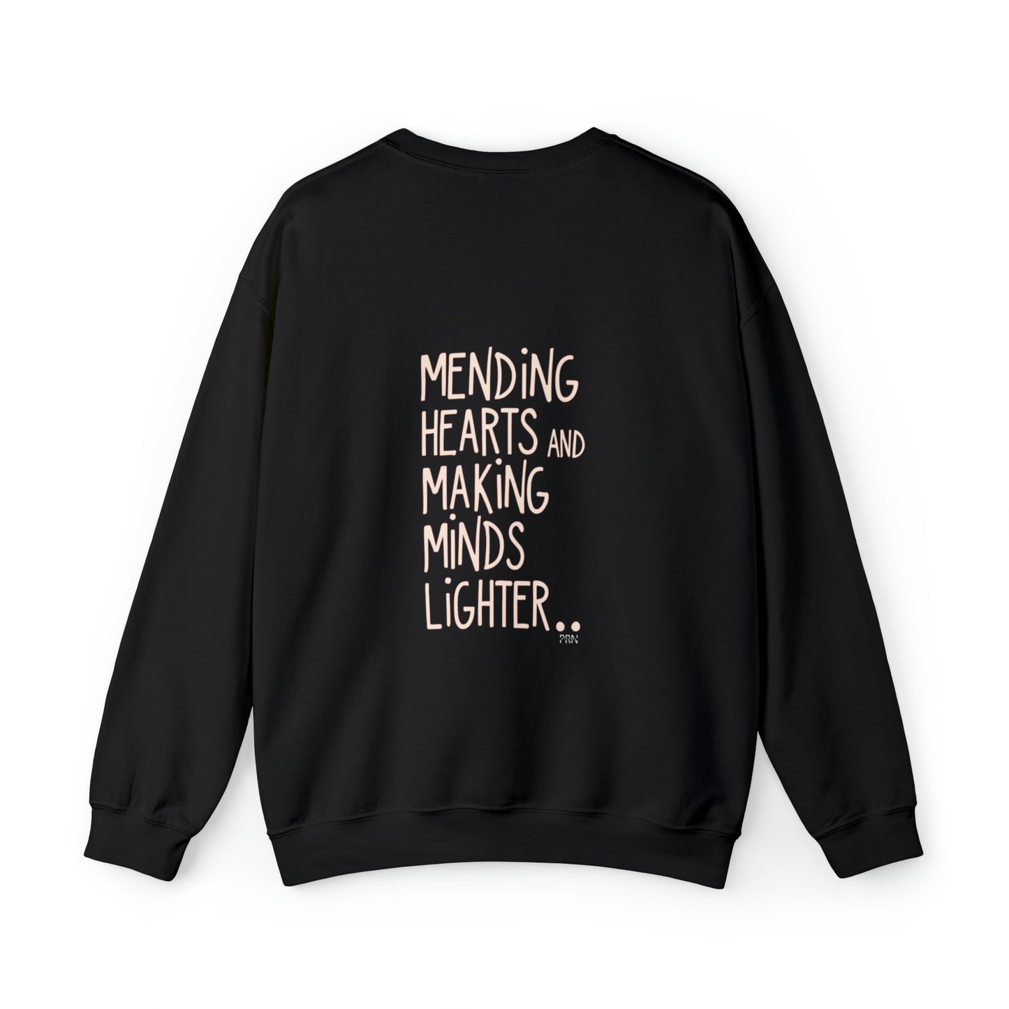 "Mending Hearts & Making Minds Lighter" Unisex Crewneck Sweatshirt