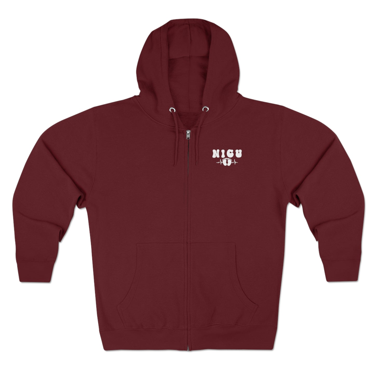 "Keeping it Quiet and Cute in the NICU" Unisex Full Zip Hoodie