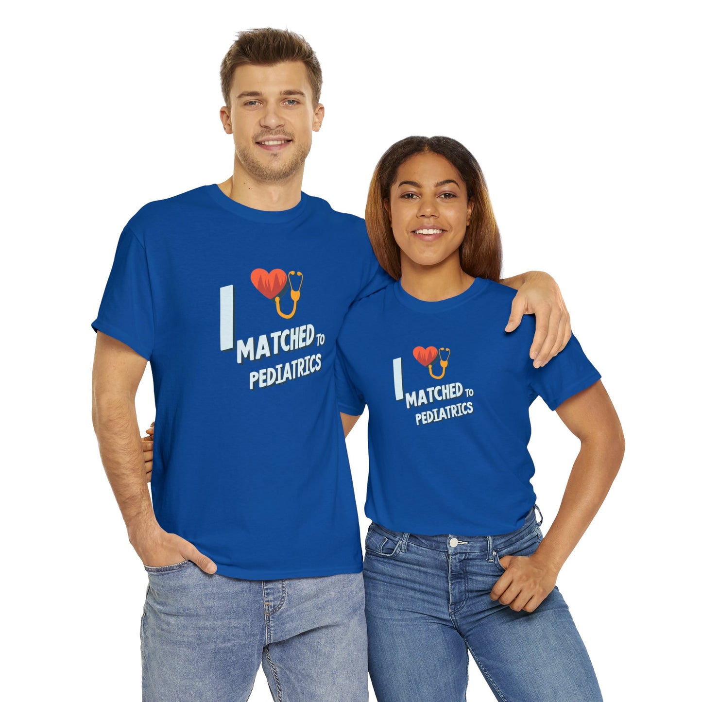 "I Matched to Pediatrics" 3 Unisex Heavy Cotton Tee