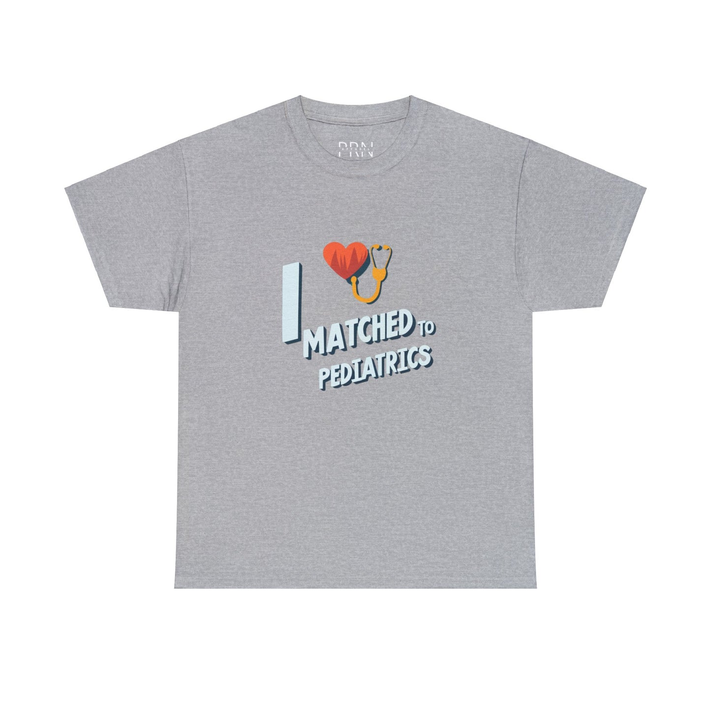 "I Matched to Pediatrics" 3 Unisex Heavy Cotton Tee