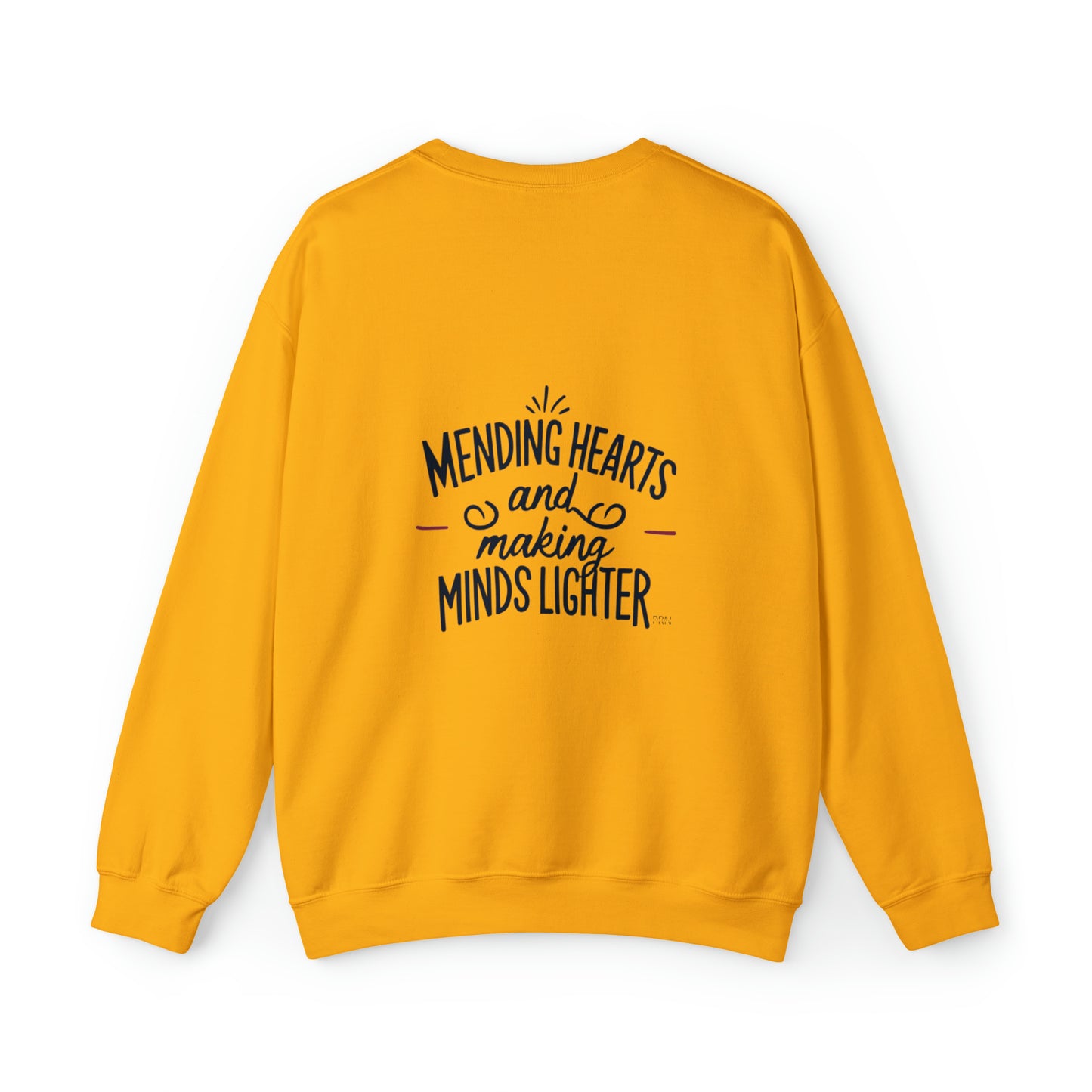 "Mending Hearts & Making Minds Lighter" Unisex Crewneck Sweatshirt