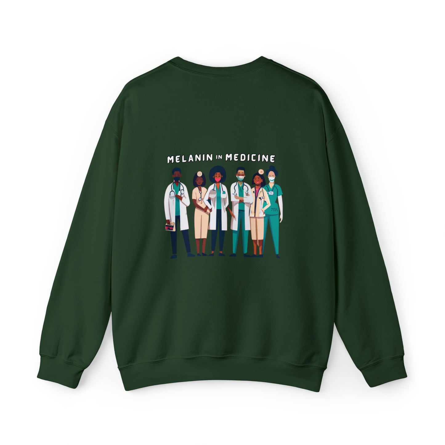 "Melanin in Medicine" Unisex Crewneck Sweatshirt