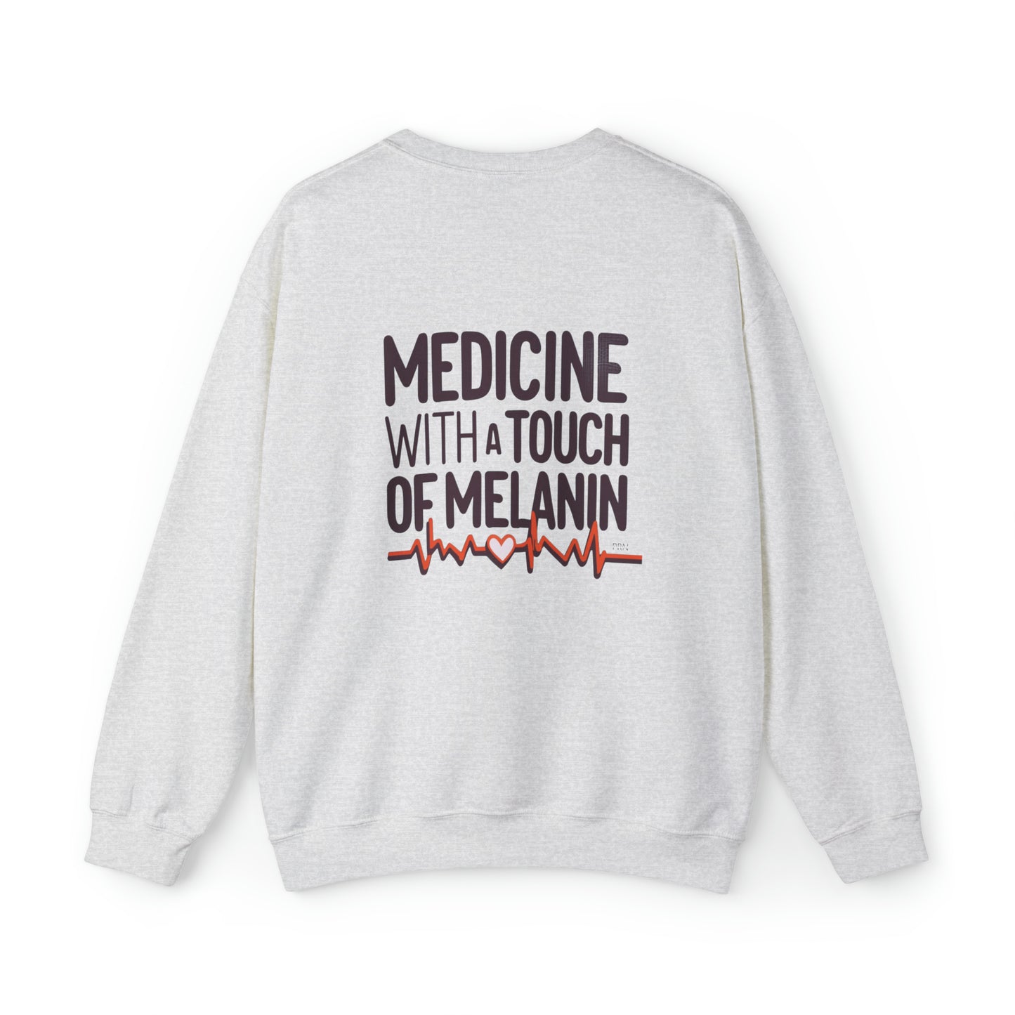 "Medicine With a Touch of Melanin" Unisex Crewneck Sweatshirt