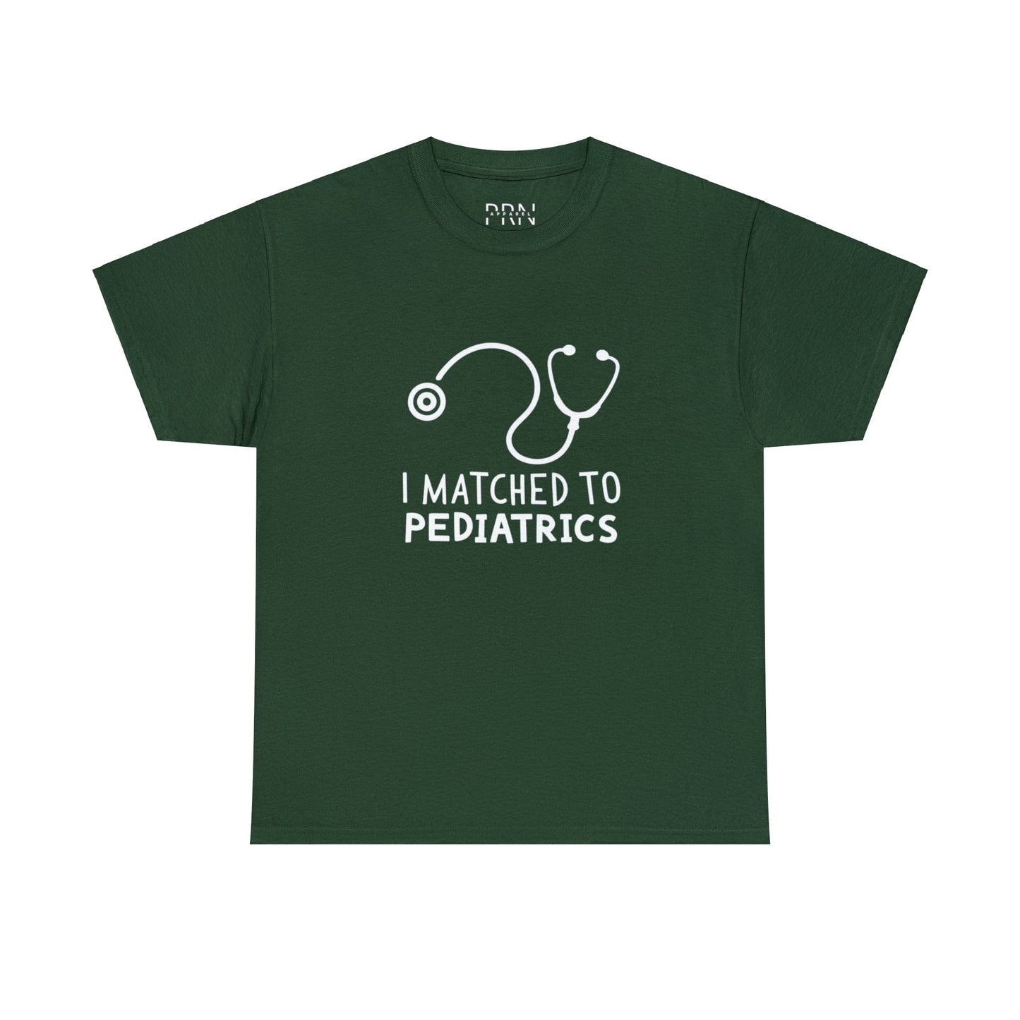 "I Matched to Pediatrics" Unisex Heavy Cotton Tee