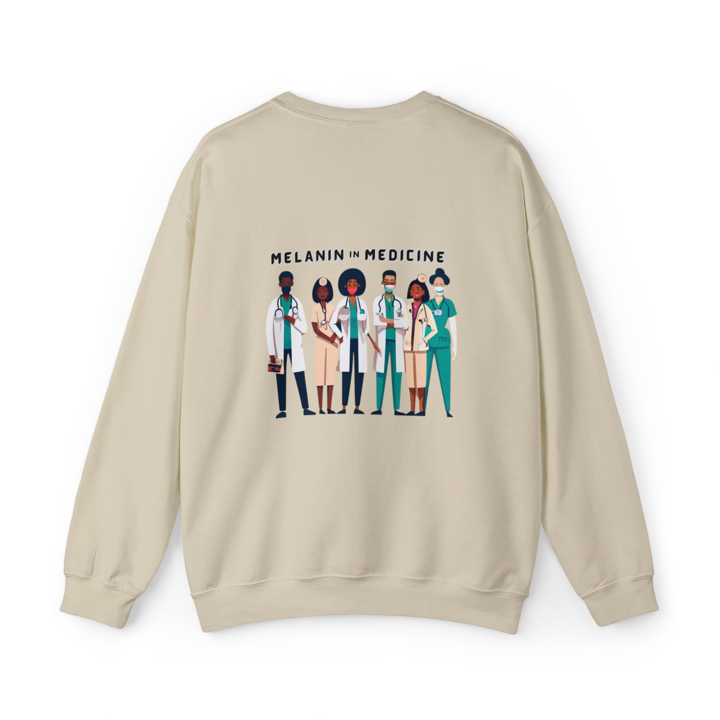 "Melanin in Medicine" Unisex Crewneck Sweatshirt